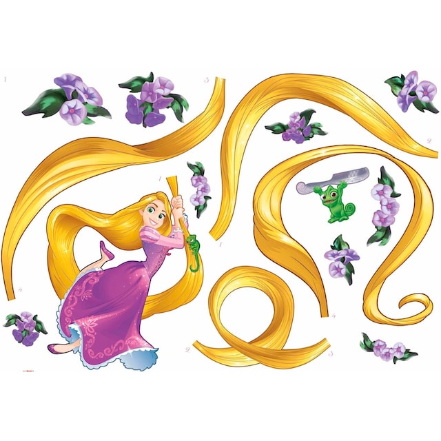 Komar Wandtattoo »Rapunzel«, 100x70 cm (Breite x Höhe), selbstklebendes  Wandtattoo | BAUR