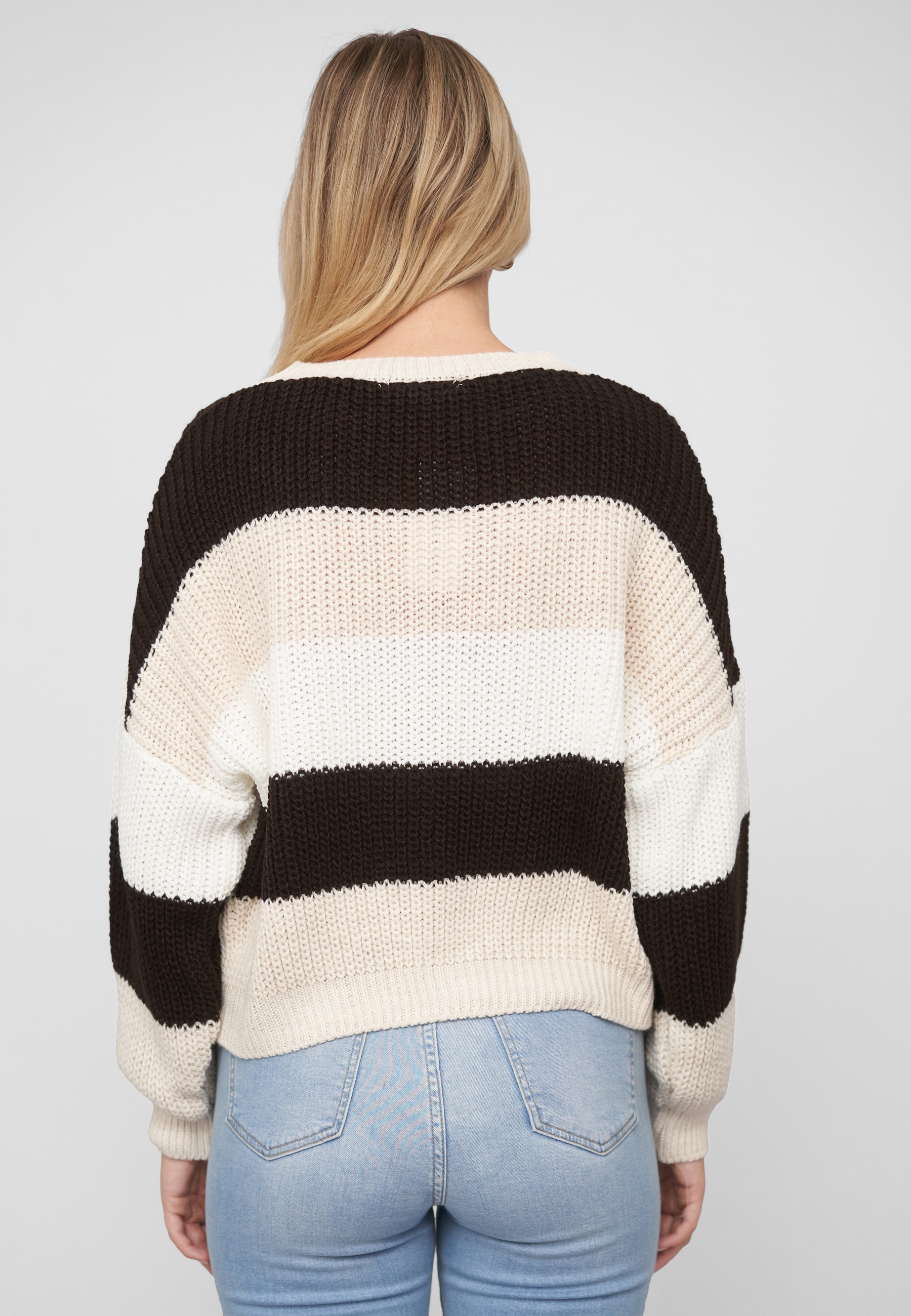 CLOUD 5IVE Fleecepullover »CLOUD 5IVE Knit Sweater with stripes«
