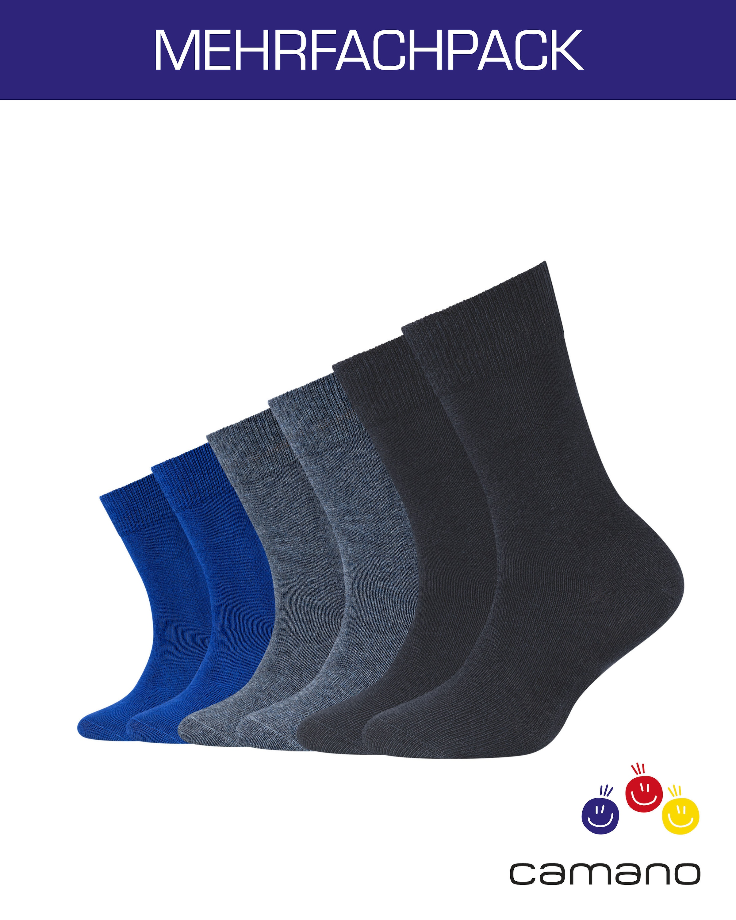 Camano Socken, (Packung, 6 Paar)