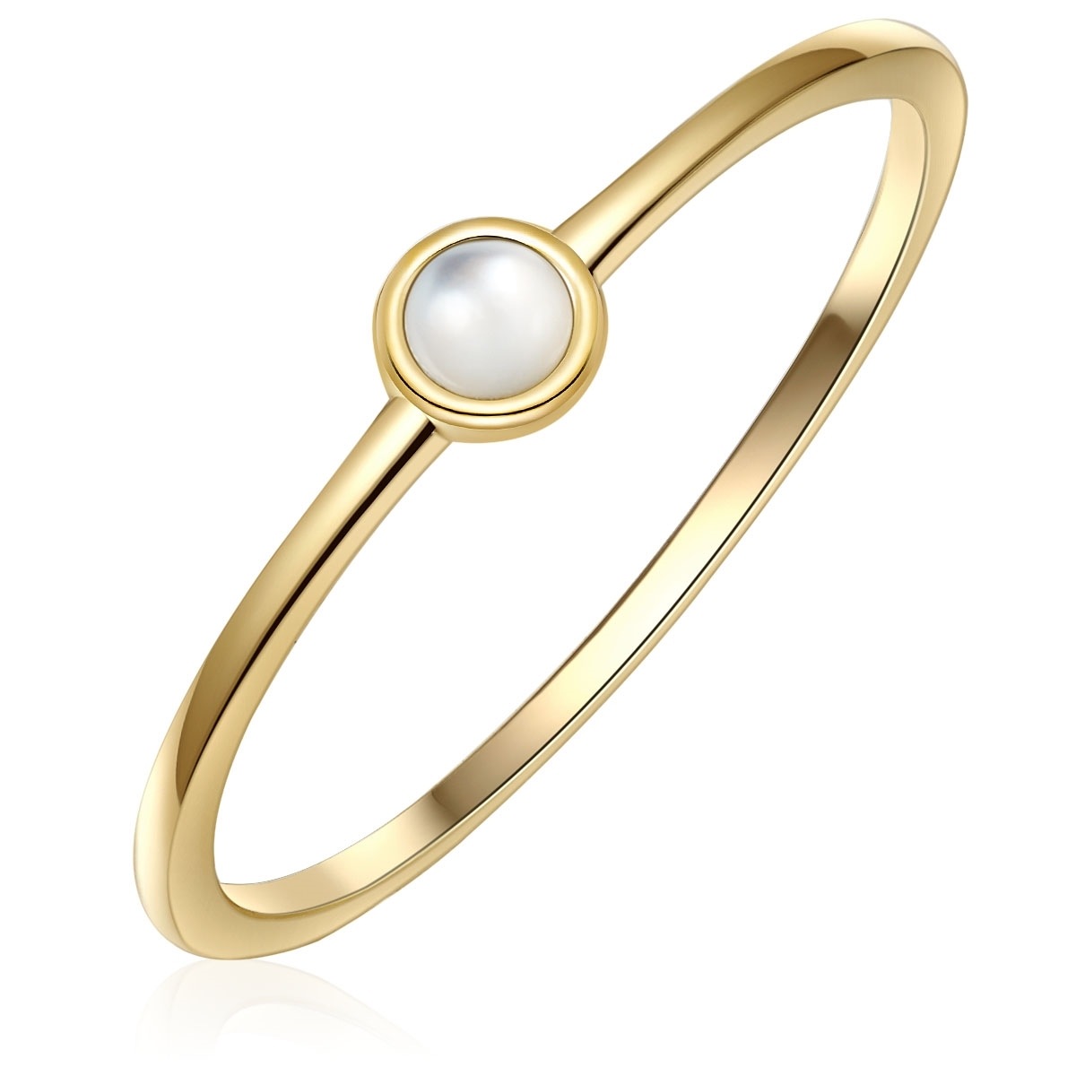 Glanzstuecke Muenchen GSM1418 Solitaire Ring Yellow Gold Size 52 2