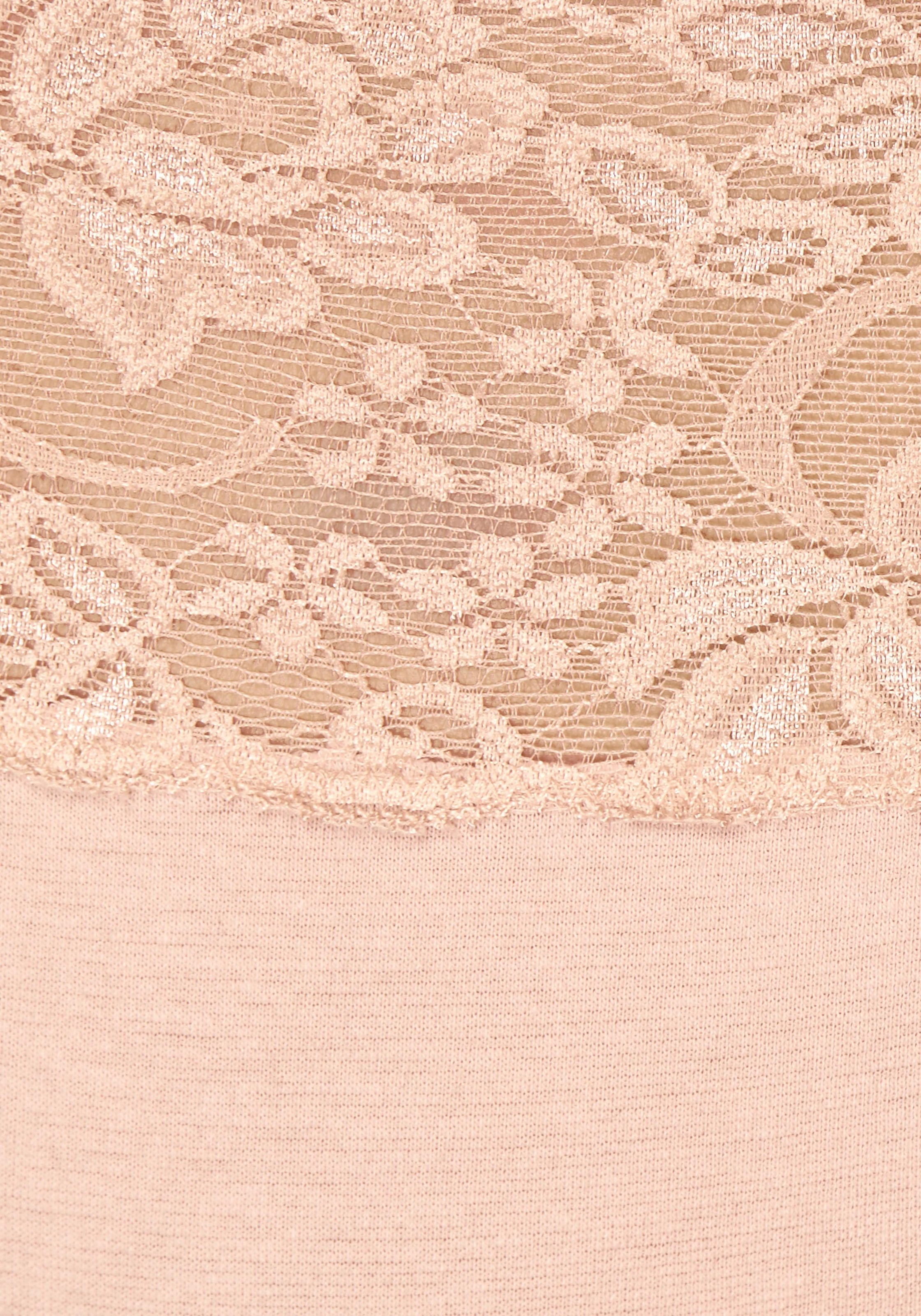 Vivance Slip, (3er-Pack), aus elastischer Baumwolle mit floraler Spitze