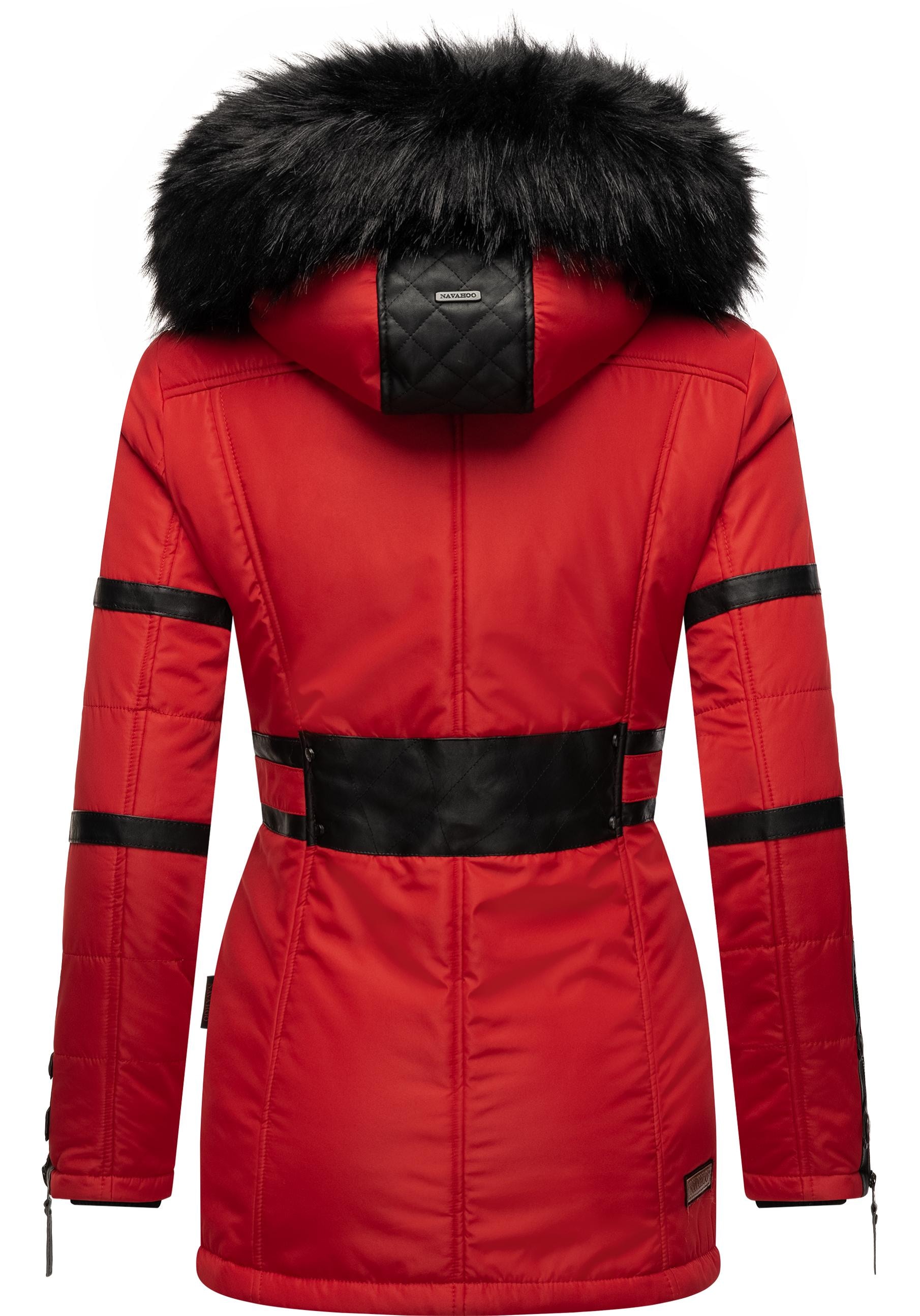 | Wintermantel Kapuze Navahoo BAUR mit Winter »Moony«, stylischer bestellen Jacke Damen