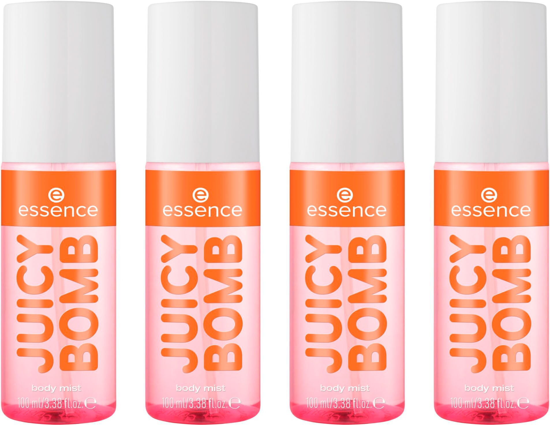 ESSENCE Damen Körperspray "JUICY BOMB PARTY body mist 02", 400mlweiß, neutral, Parfüms, Reisefreundliches Flakon, hält den ganzen Tag, riecht