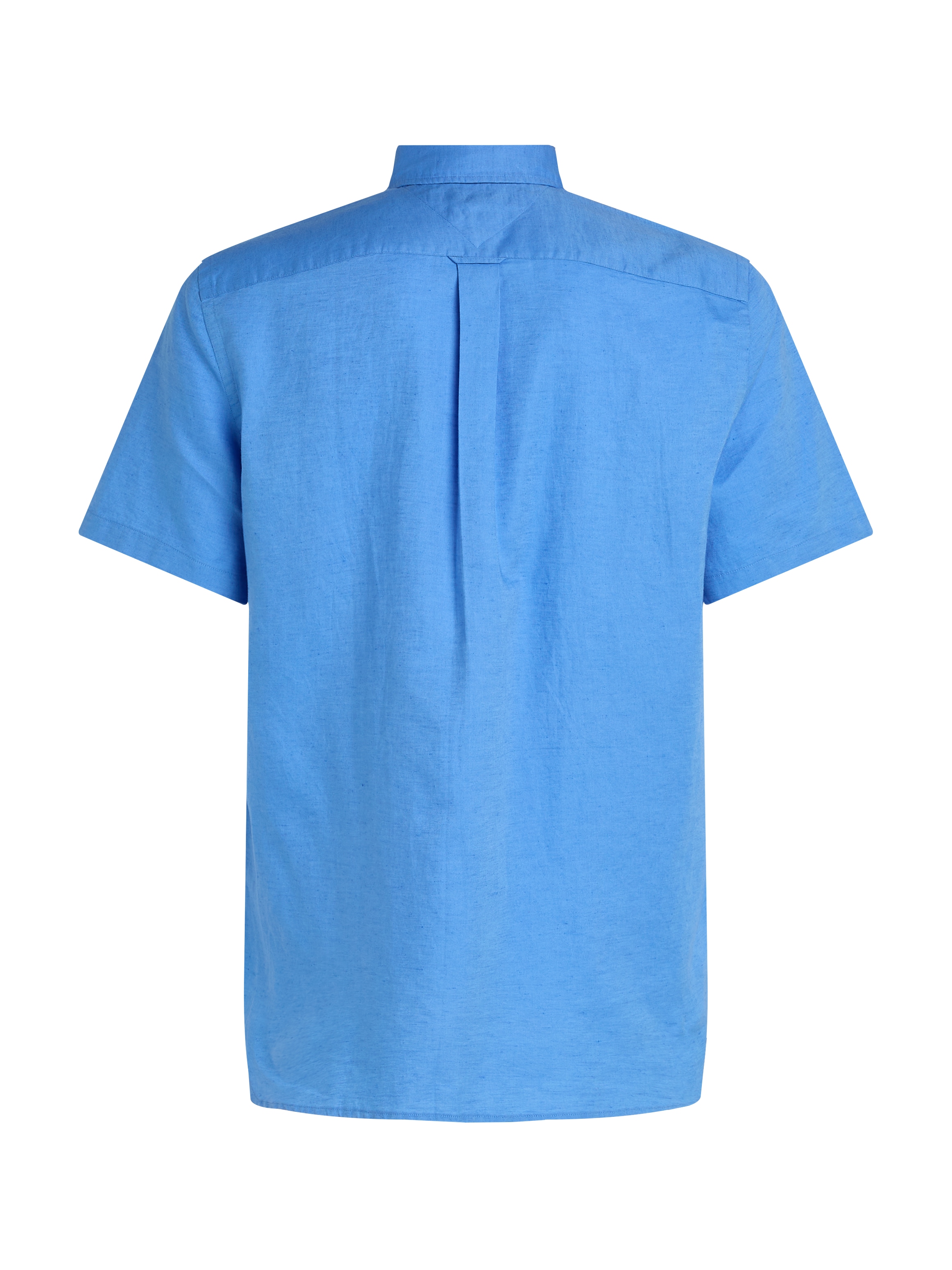 Tommy Hilfiger Kurzarmhemd »LINEN BLEND SOLID SS RF SHIRT«, mit Button-down-Kragen