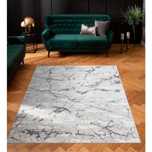 Leonique Teppich »Kalmus«, rechteckig, modernes Marmor Design, Kurzflor- Teppich, pflegeleicht, weich auf Rechnung | BAUR