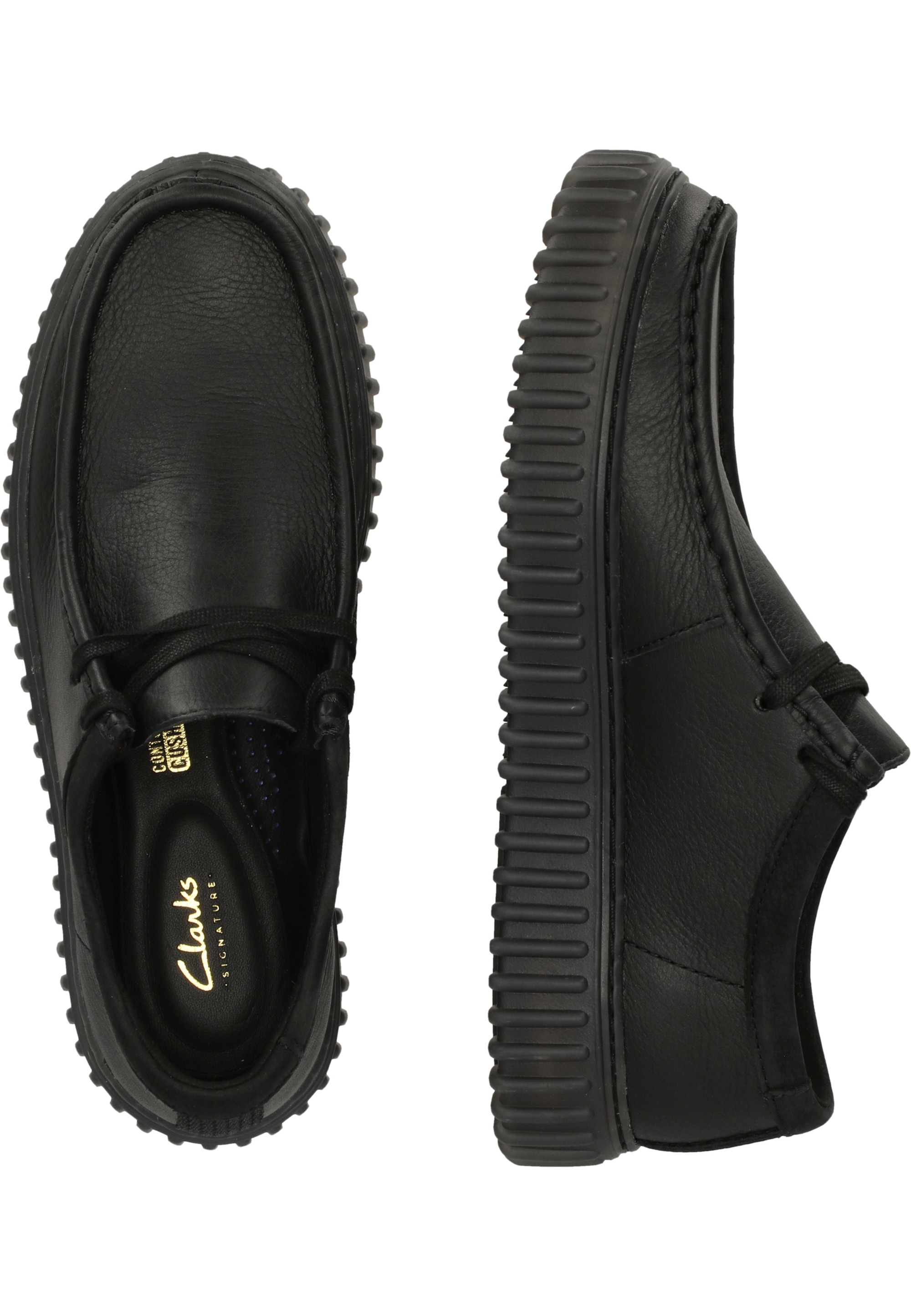 Clarks Schnürschuh »Torhill«, mit robuster gerippter Sohle