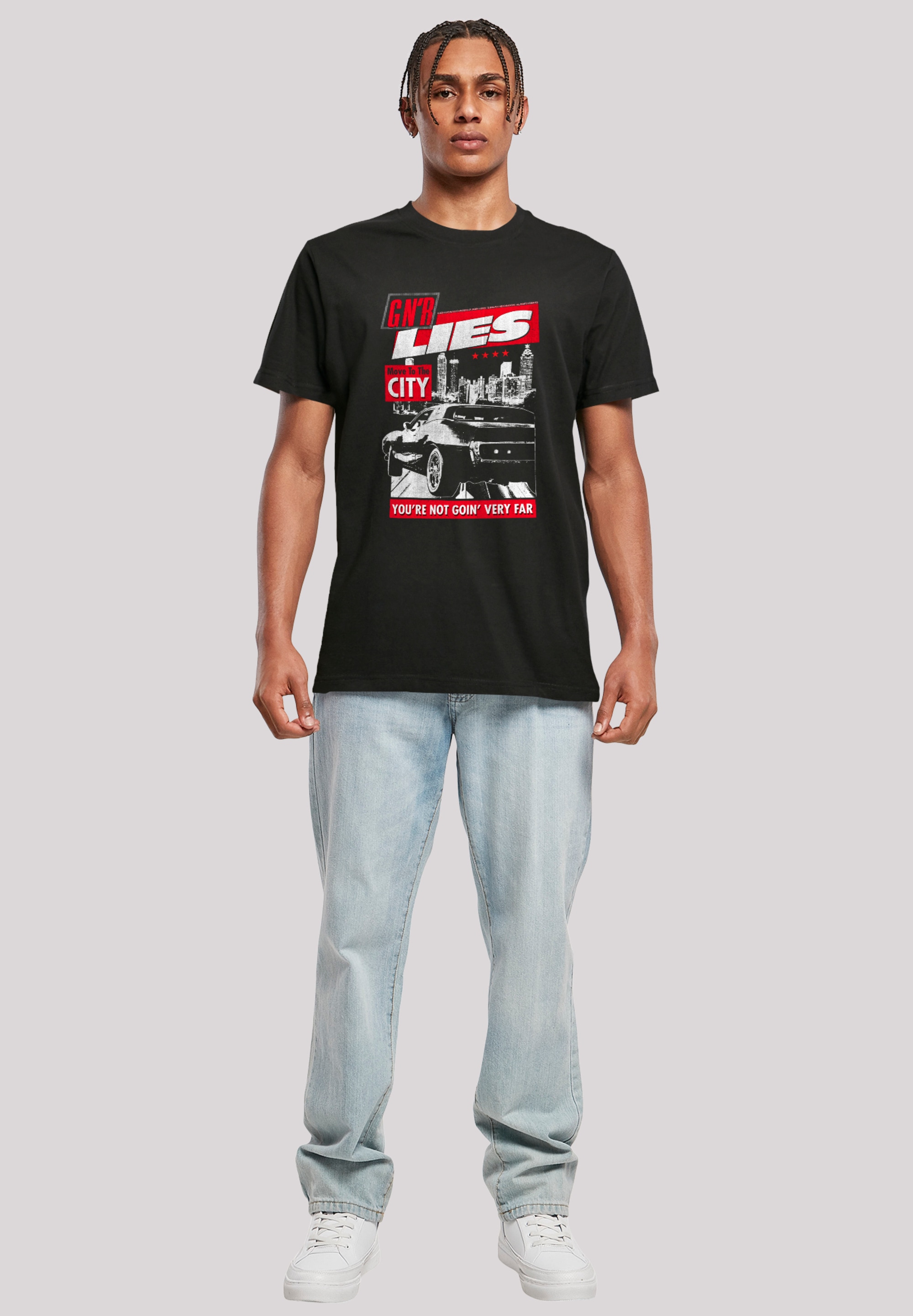 F4NT4STIC T-Shirt »Guns N' Roses Lies City Rock Music« Premium Qualität