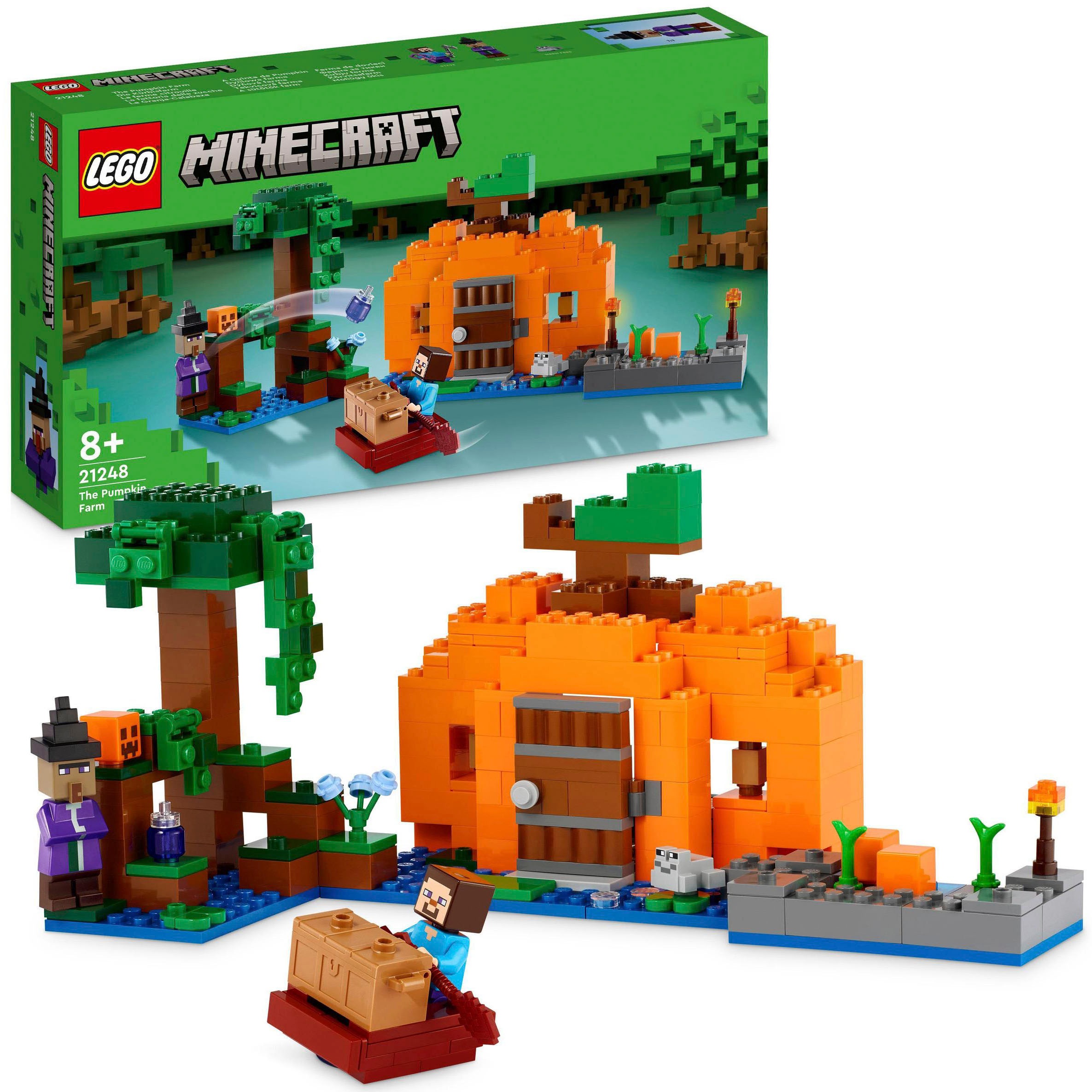 LEGO® Konstruktionsspielsteine »Die Kürbisfarm (21248), LEGO® Minecraft«, (257 St.), Made in Europe