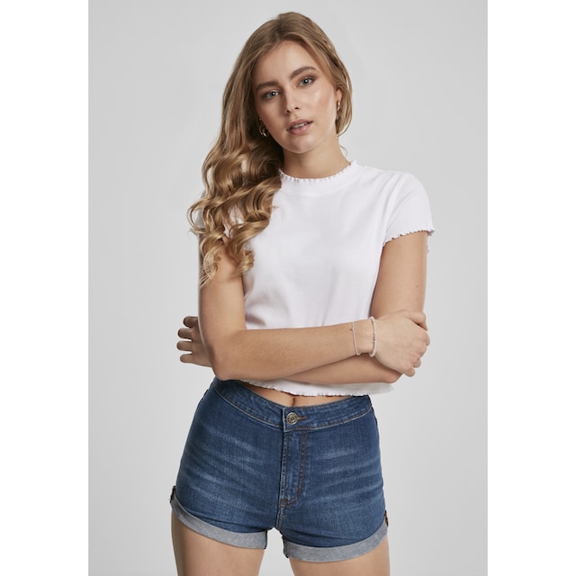 URBAN CLASSICS Strandshirt »Damen Ladies Cropped Rib Tee 2-Pack«, (1 tlg.)  für bestellen | BAUR