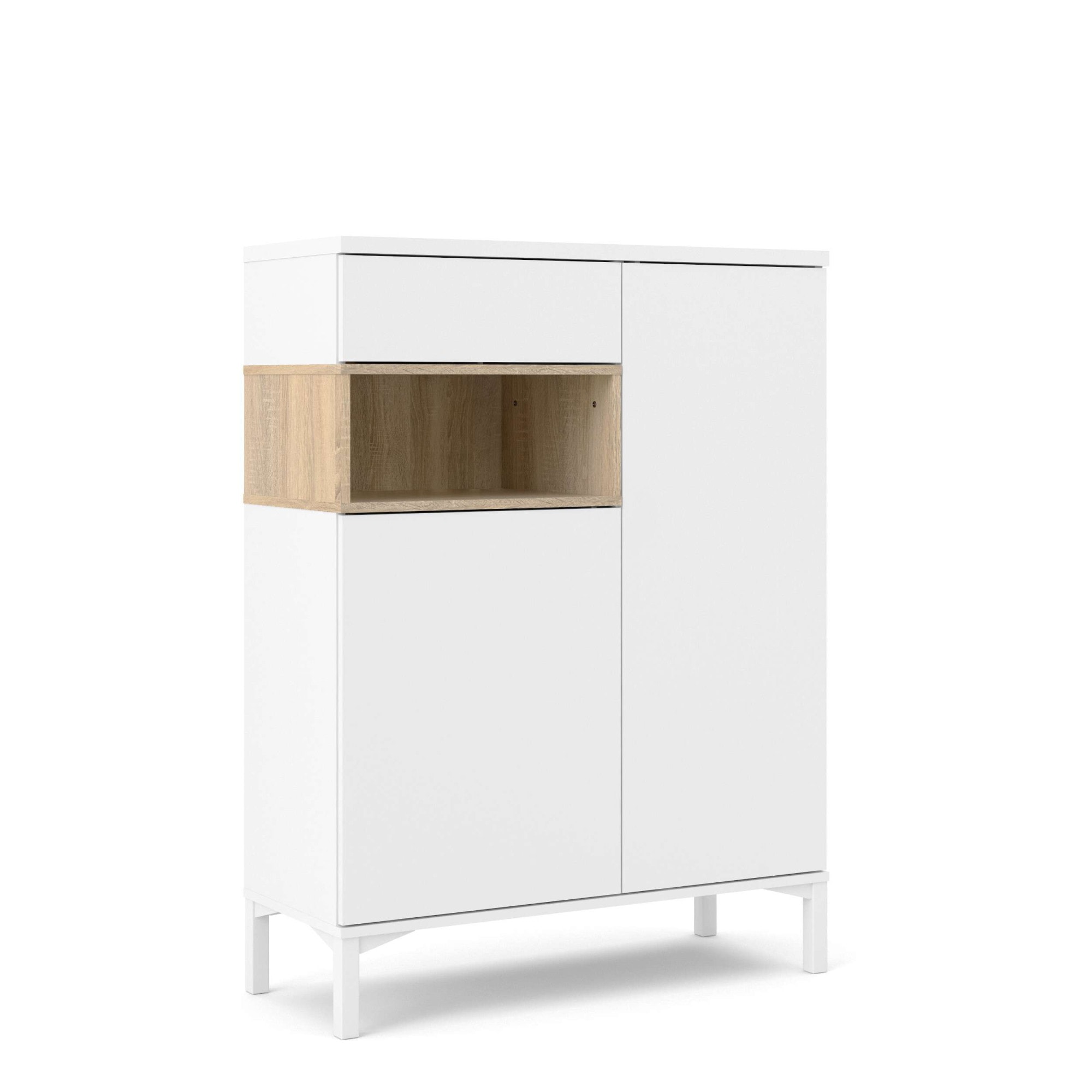 INOSIGN Highboard "Roommers, Anrichte, Stauraum, Sideboard", Kommode, Höhe 118 cm, Breite 88,7 cm, 1 offenes Fach mit Ra