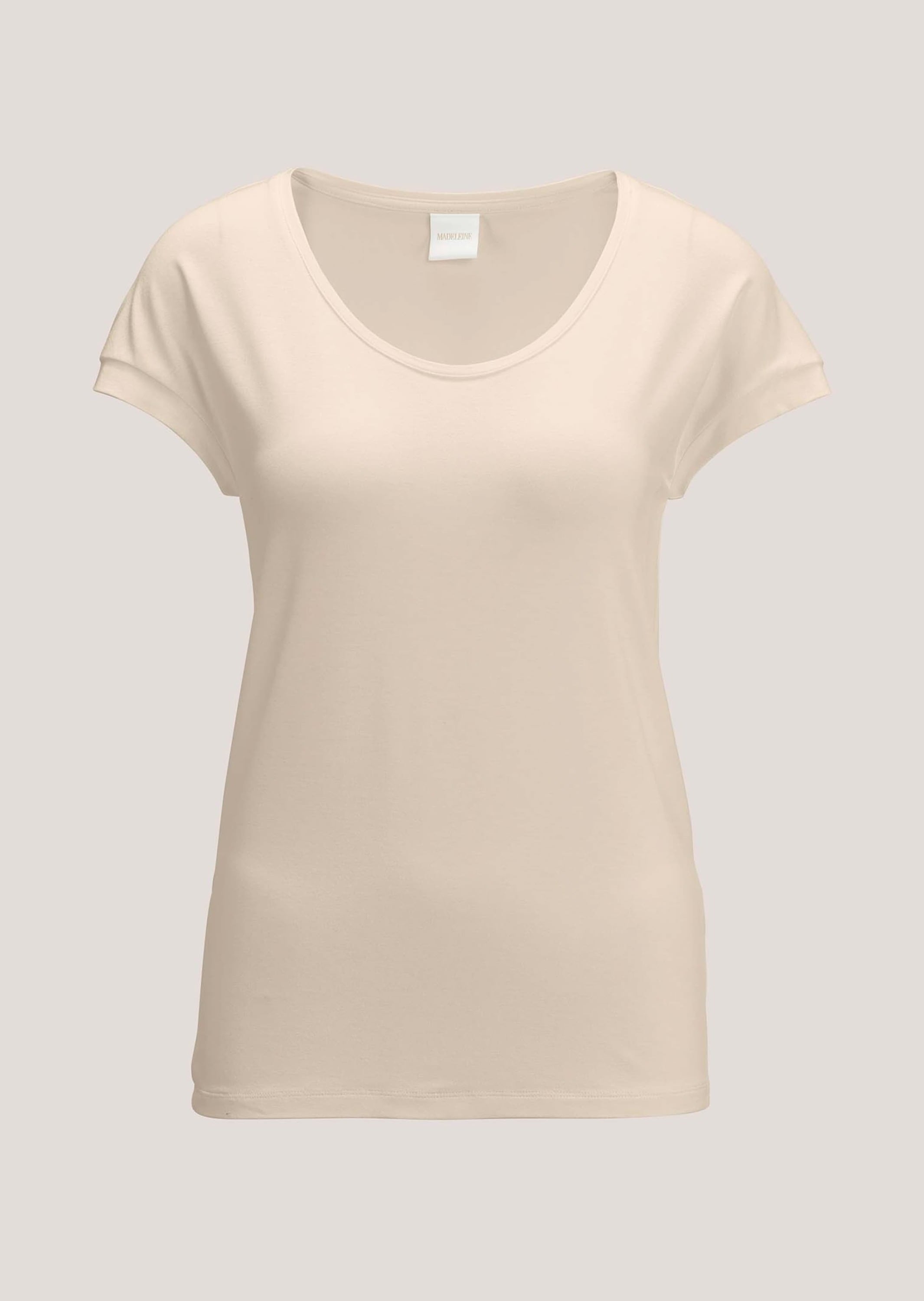 MADELEINE Kurzarmshirt "Jerseybluse Elegantes Viskose-Oberteil" Viskose Jersey