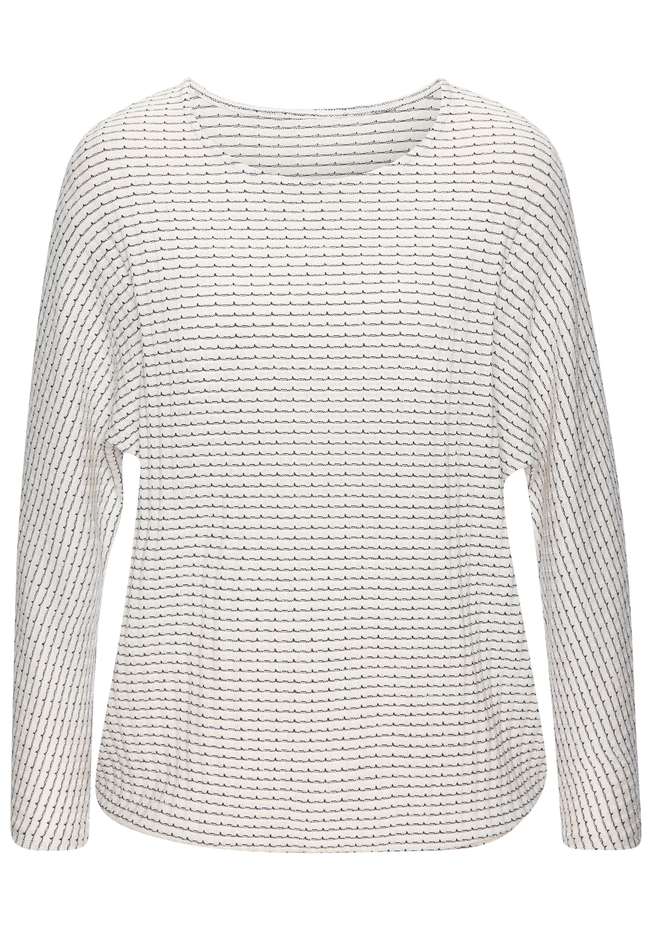 Vivance Langarmshirt "aus strukturierter Strickqualität", aus strukturierte günstig online kaufen