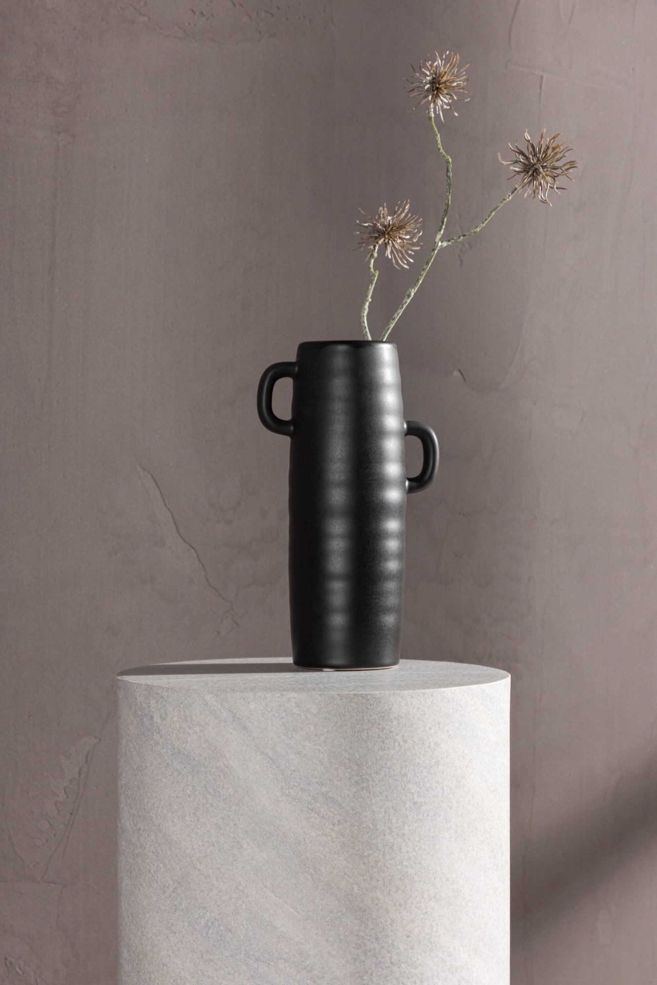 Venture Home Beistelltisch »York, runder Beistelltisch Ø 30 × 50 cm in moderner Betonoptik« Ablagetisch, MDF, rund, kompakt, betonoptik, dezent