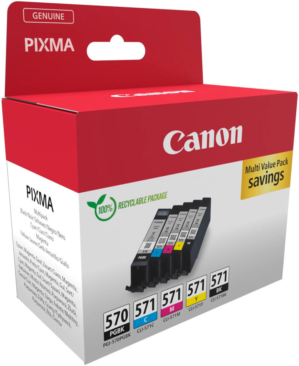 Canon Tintenpatrone »PGI-570/CLI-571 PGBK/C/M/Y/BK Multipack«