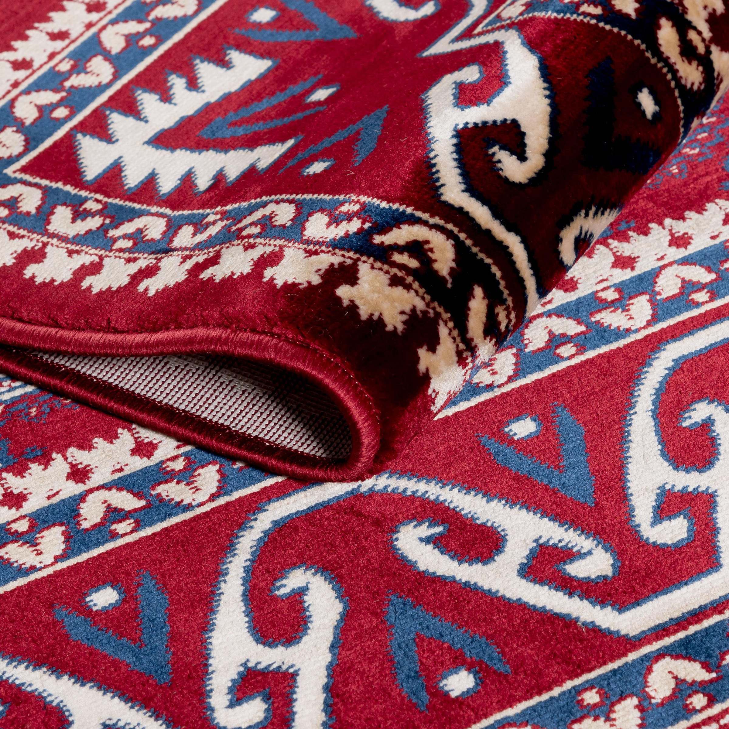 Sehrazat Teppich »Ornament 1358«, rechteckig, 10 mm Höhe, Kurzflor, Orient Ornament Optik, edler Glanz, weicher Flor