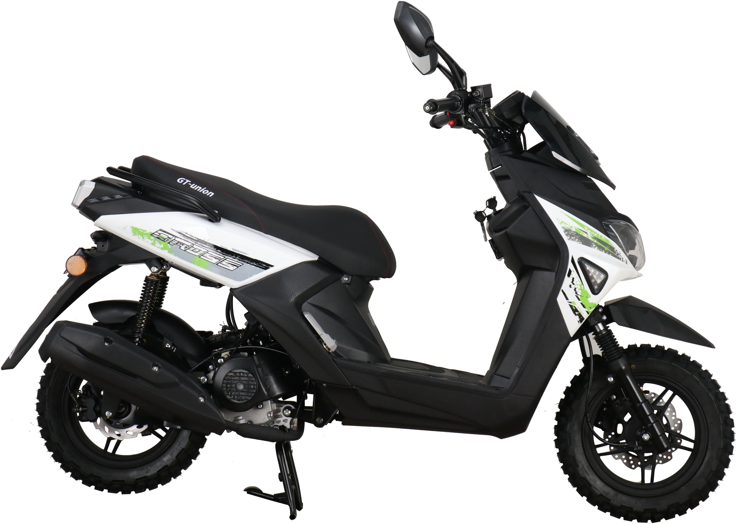 GT UNION Motorroller »Cross 2.0 125«, 124,6 cm³, 85 km/h, Euro 5, 8,5 PS, (Komplett-Set, 2 tlg., mit Topcase), Luftgekühlter Motor