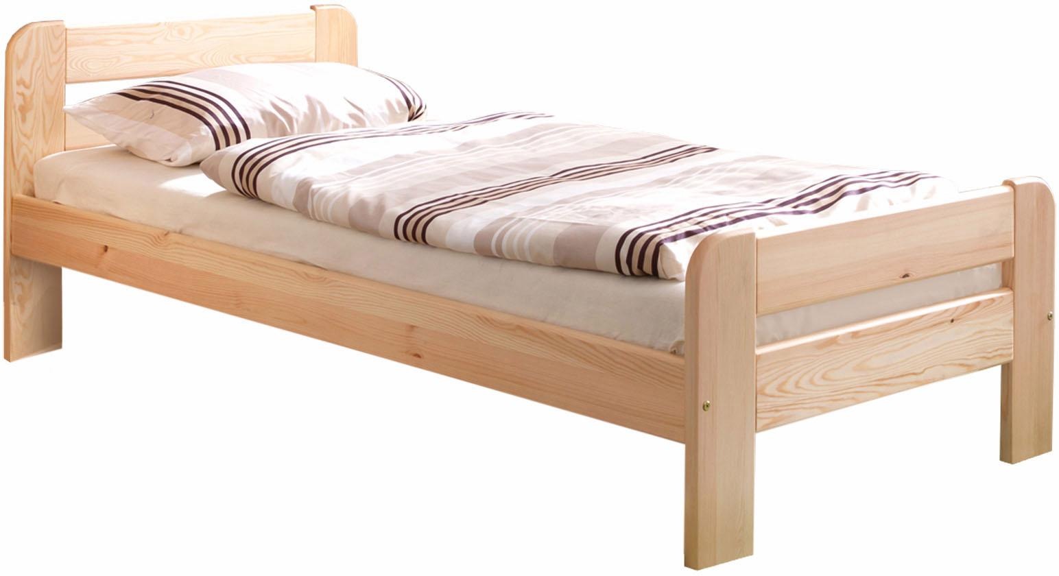 Ticaa Massivholzbett »"Bert", FSC®-zertifiziert (Kiefer), Jugendbett, mit Lattenrost«, (90x200cm, 100x200cm, 140x200cm), ideal für das Kinder- und Jugendzimmer, Massivholz