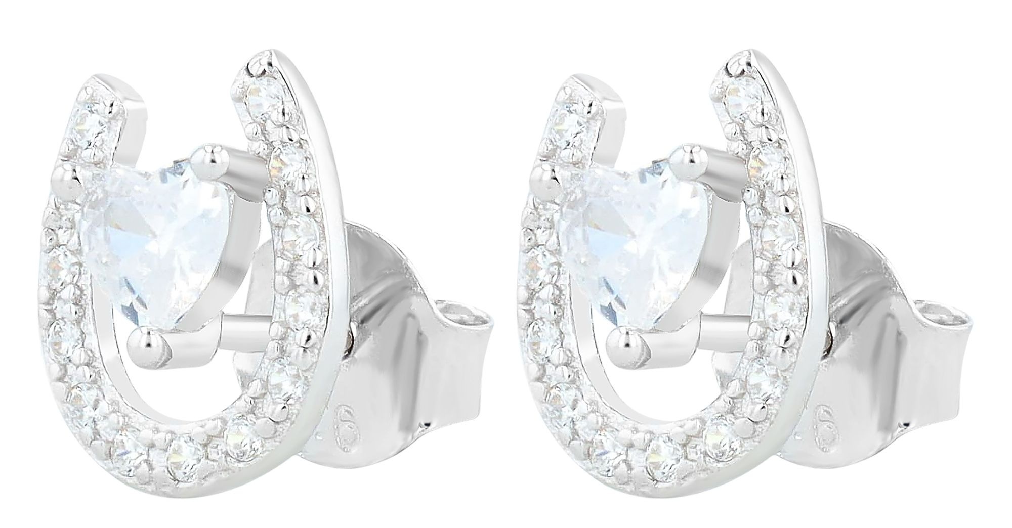 Adelia´s Paar Ohrhänger "Damen Ohrringe – Ohrstecker aus 925 Silber mit Zir günstig online kaufen