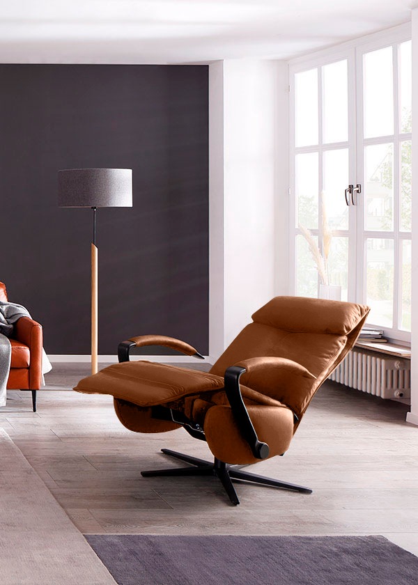 Relaxsessel W.SCHILLIG "rumbaa", braun (cognac z69), B:68cm H:113cm T:83cm, Longlife Xtra-Leder Z69: Das feinnarbige, gedeckte Softleder Z69 besticht durch seine außergewöhnliche Weichheit im trendigen »Vintage-Look«, Hautstärke 0, 9 - 1, 1 mm, Sessel, Re 9