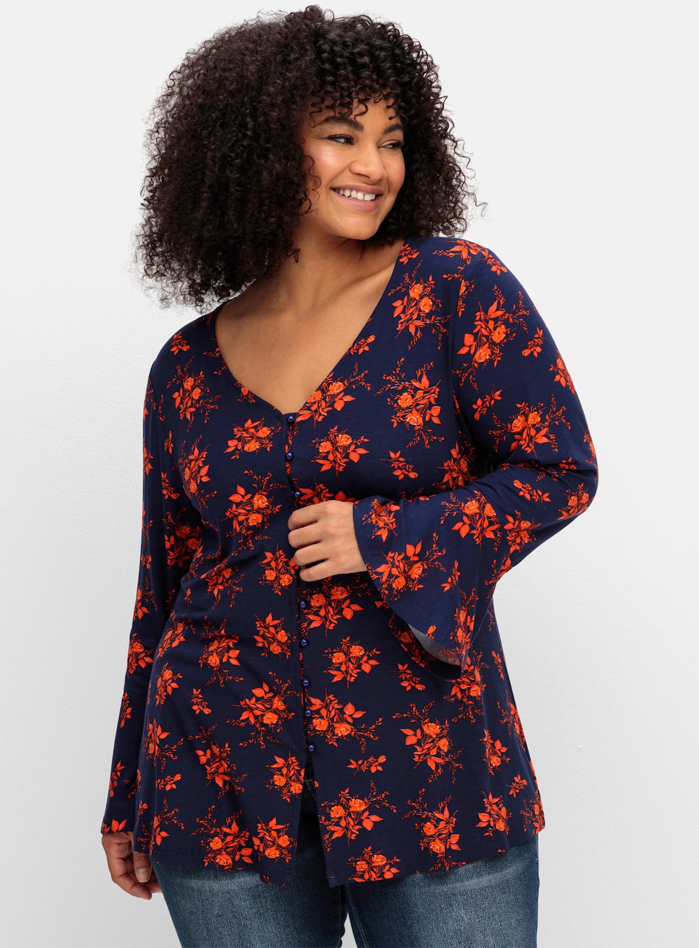sheego by Joe Browns Langarmshirt "Langarmshirt", (1 tlg.) günstig online kaufen