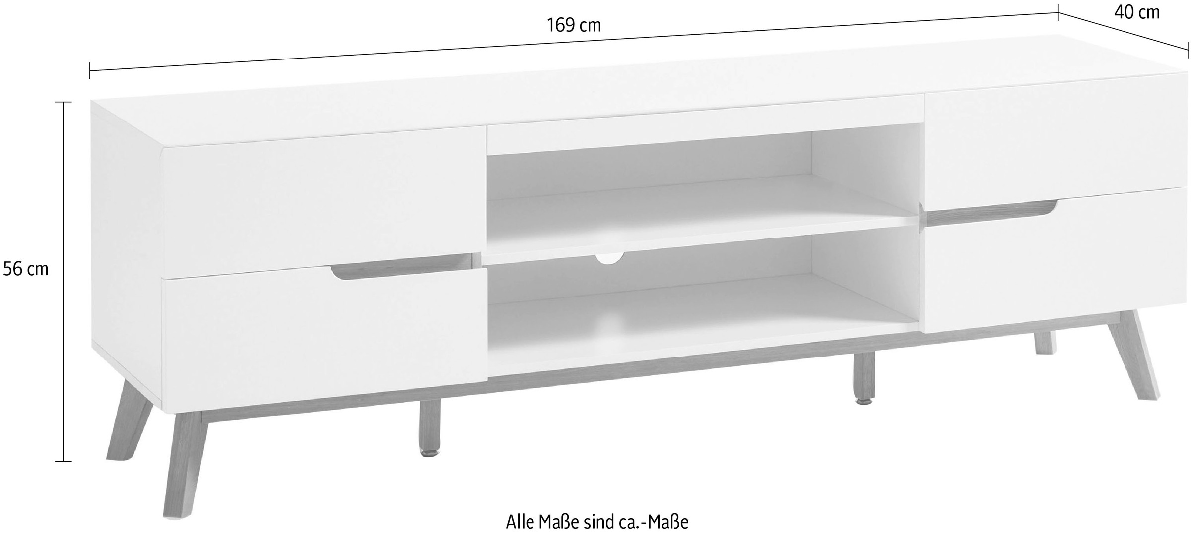MCA furniture Lowboard »Cervo«, Breite ca. 169 cm