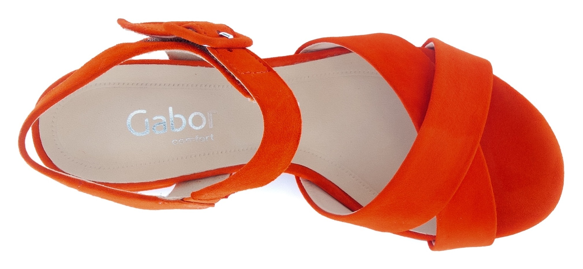 Gabor Sandalette »TUNIS«, Blockabsatz, Riemchensandale, Kreuzbandage, Weite G (=weit)