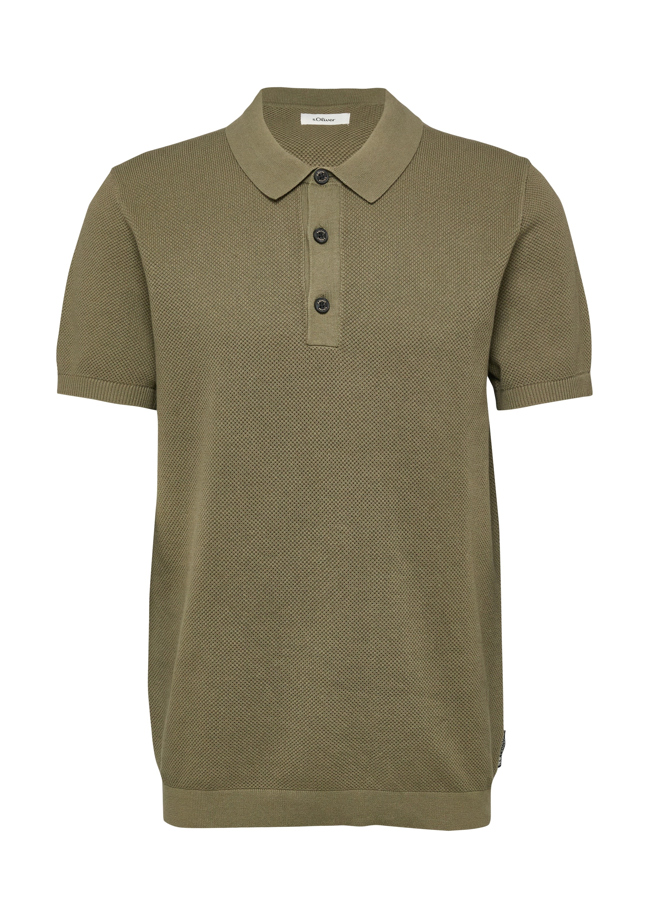s.Oliver Polokragenpullover mit Rippbündchen