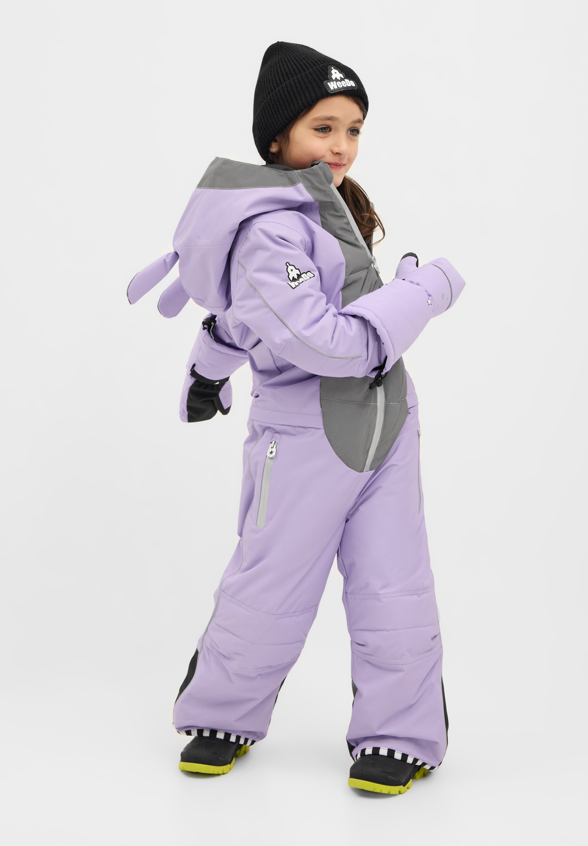 WeeDo Schneeoverall »BUNNYDO LILA Schneeanzug« Mitwachsender Schneeanzug