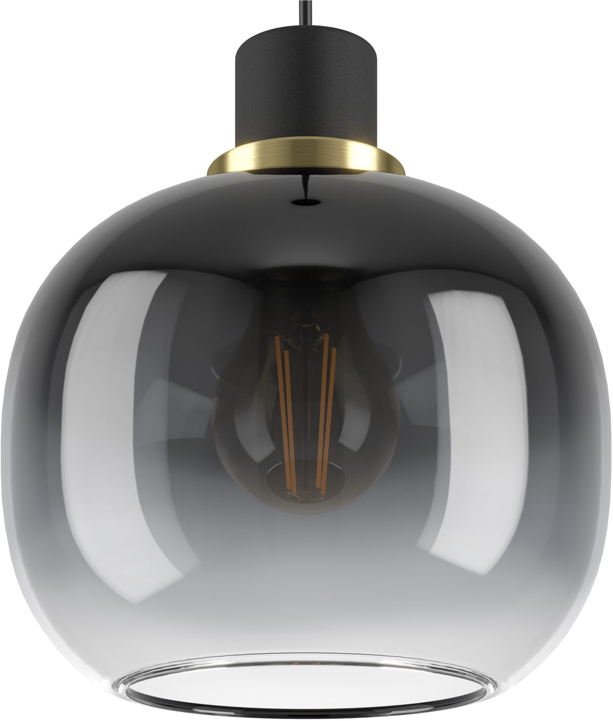 EGLO Hängeleuchte »OILELLA Pendellampe - Stahl - E27 - 1X40W - IP20« E27 1 Stk. Hängelampe, Deckenlampe, Wohnzimmer, Esszimmer, H110 x Ø19 cm