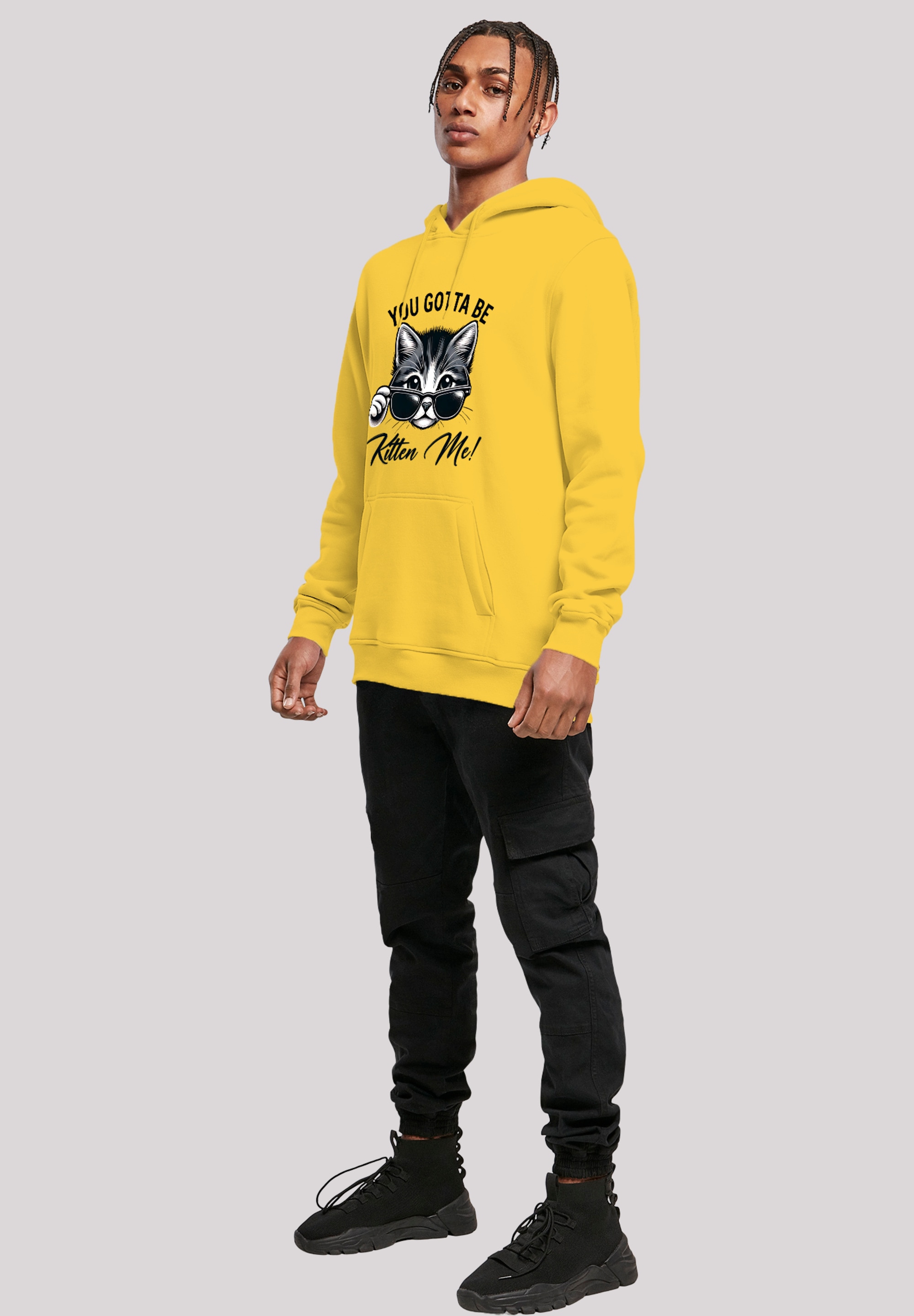 F4NT4STIC Kapuzenpullover »Kätzchen You Gotta Be Kitten Me!«, Premium Qualität