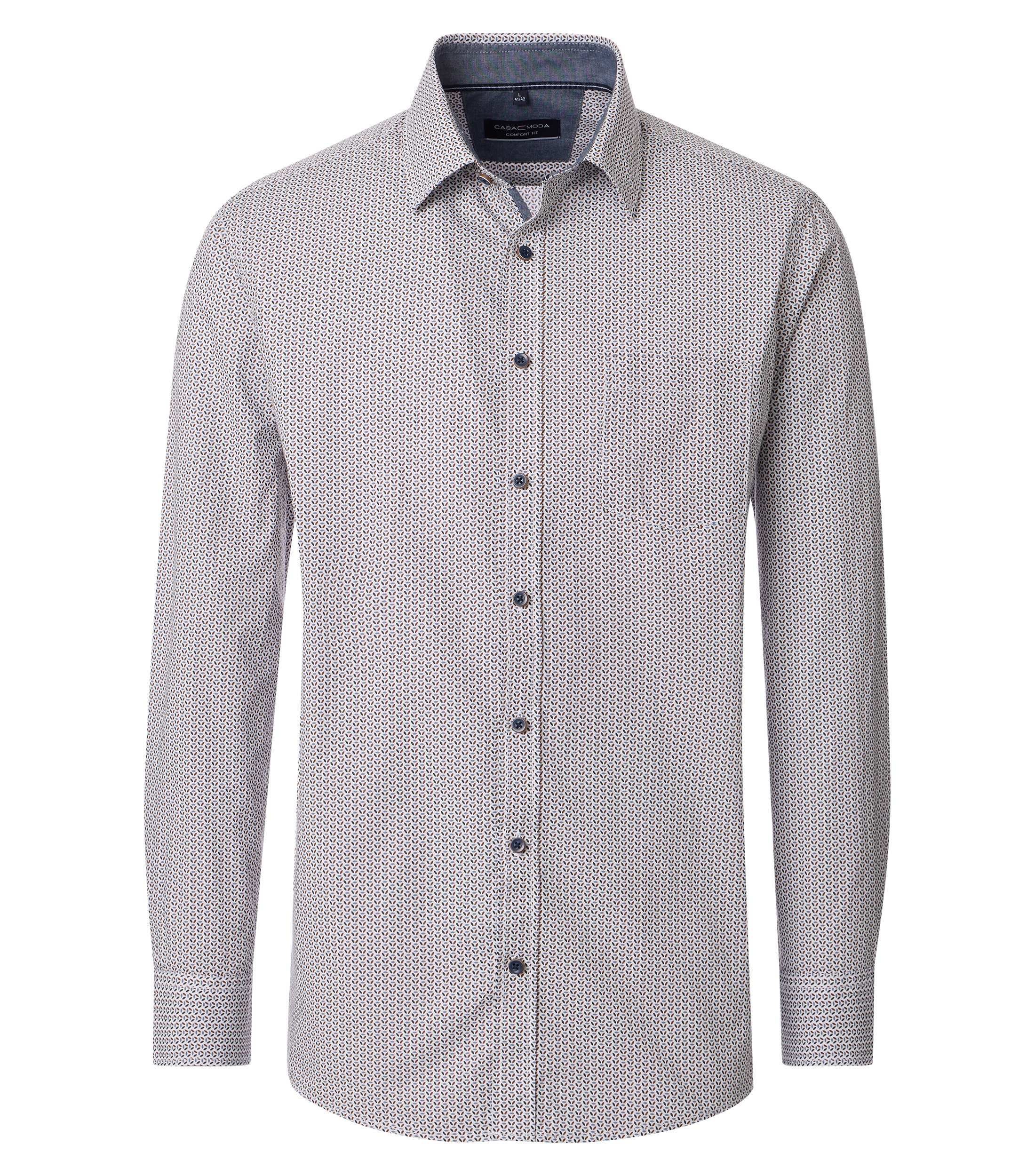 CASAMODA Langarmhemd "CASAMODA Freizeithemd Print" günstig online kaufen