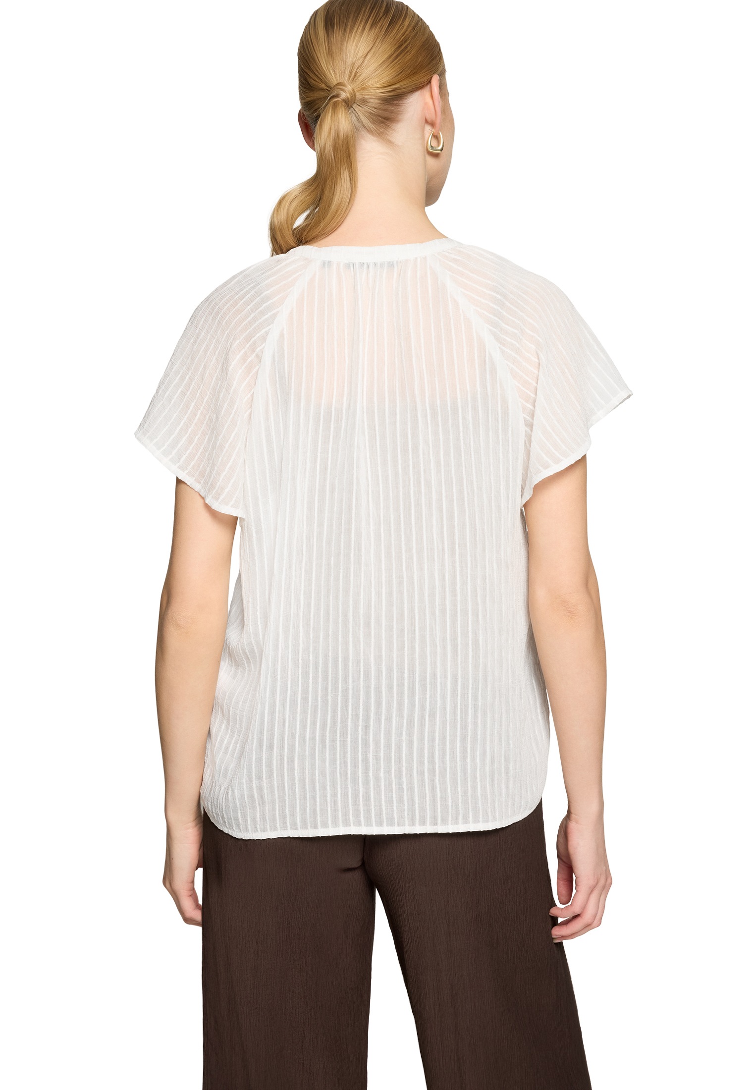 Zero Klassische Bluse »Damen mit V-Ausschnitt«