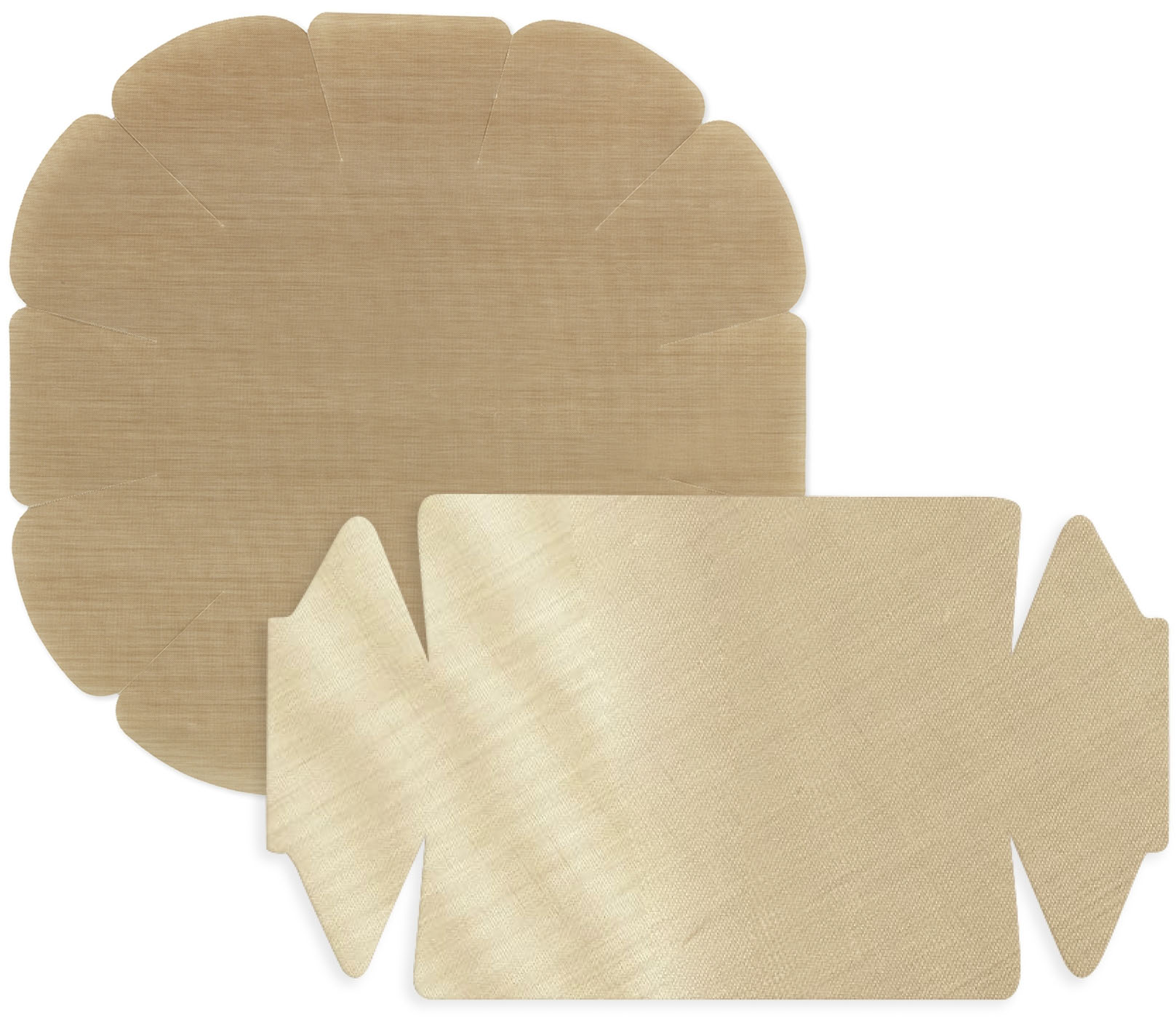 Maximex Backpapier "Antihaft-Backform-Zuschnitt" mit Antihaft-Beschichtung, Set bestehend aus 1x rund, 1x eckig
