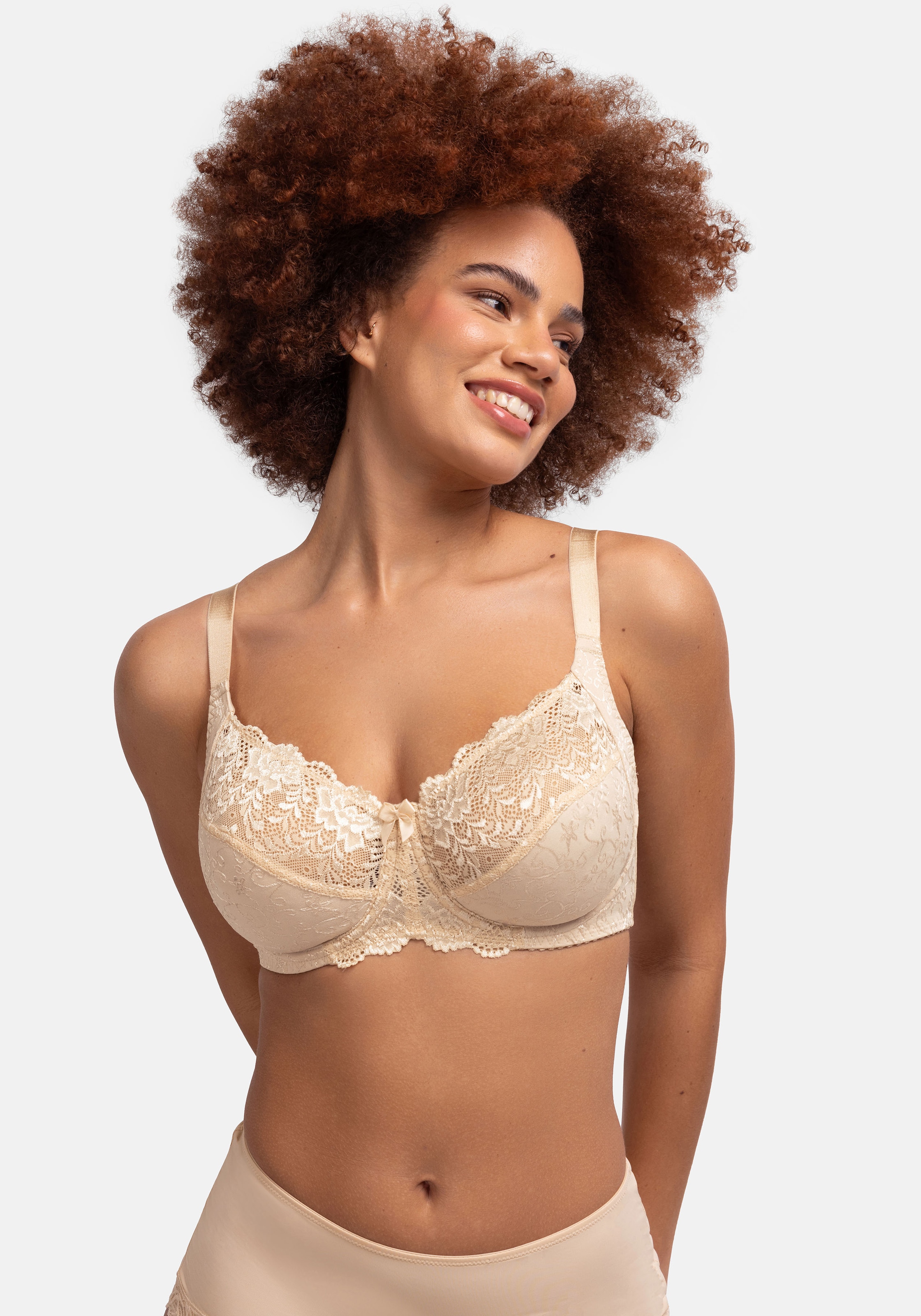 Dorina Bügel-BH "PHILIPPA", mit Satinschleife, elastische Spitze, glänzende günstig online kaufen