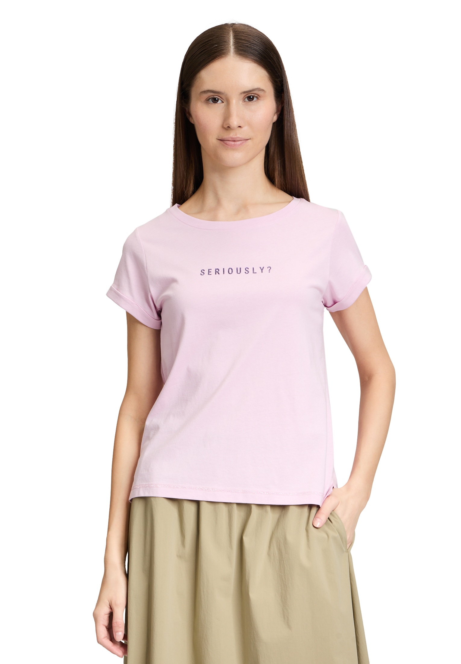 Cartoon Kurzarmshirt "Damen mit Rundhalsausschnitt", 1 Stk. Placement günstig online kaufen