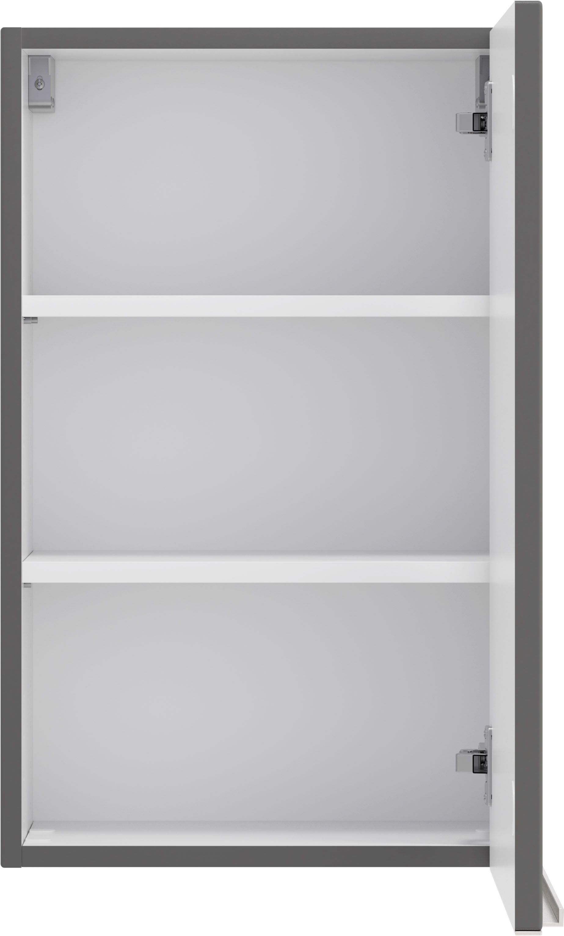 welltime Hängeschrank »TRIENT, Hängeschrank 40 cm, gedämpfte Scharniere« onyx-grey, gedämpfte Tür, verstellbare Einlegeböden
