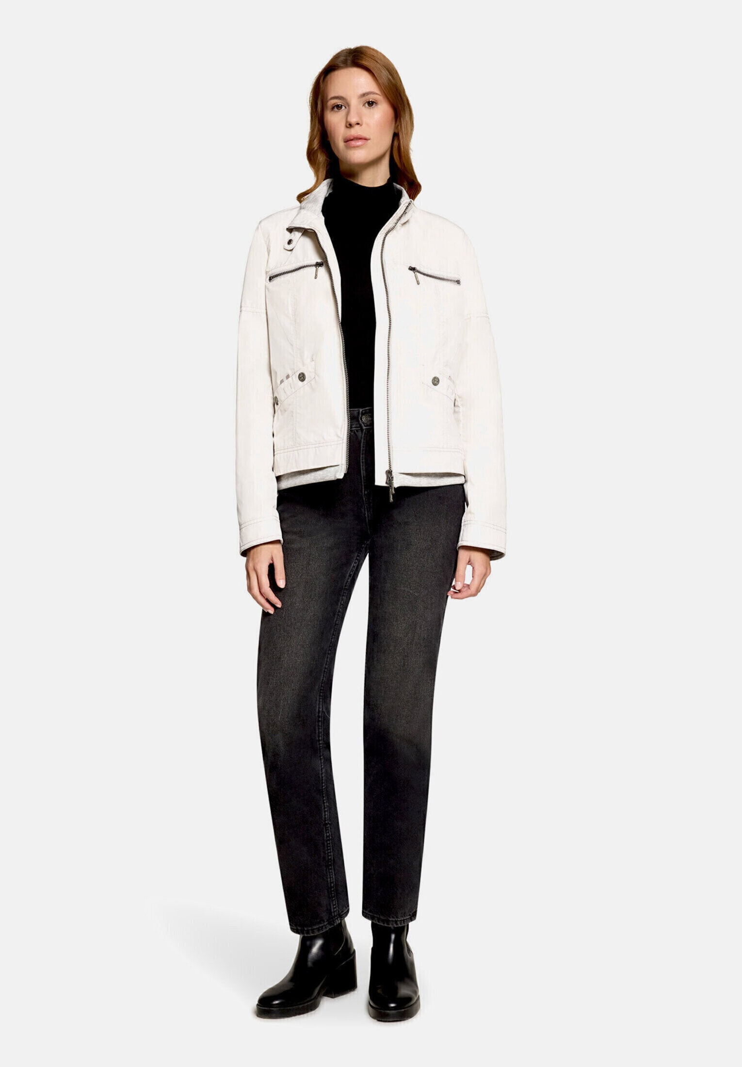 Amber & June Sommerjacke "Damen mit Stehkragen"