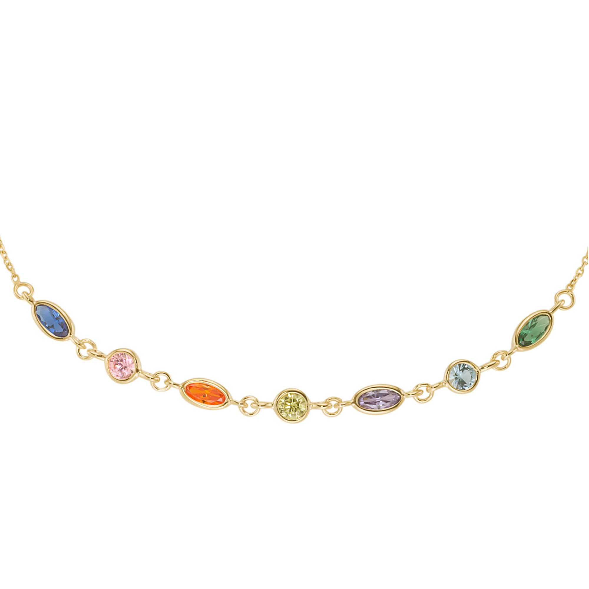 Luigi Merano Armband »mit farbigen Zirkonia, Gold 585«