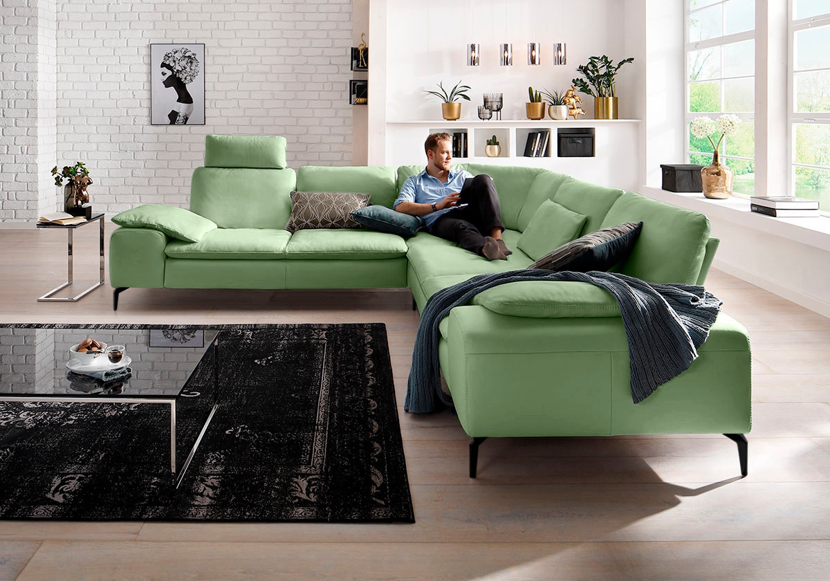 Ecksofa »valentinoo«, (Set), mit Sitztiefenverstellung, Breite 318 cm