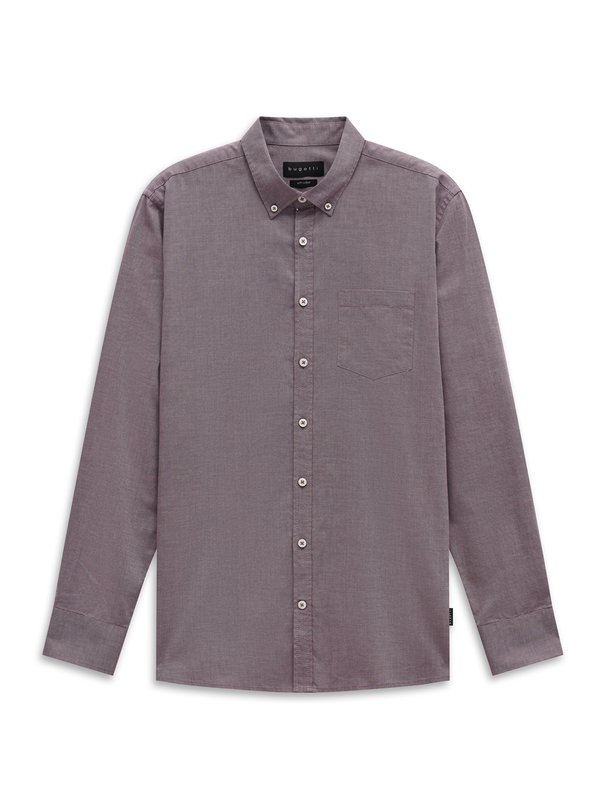 bugatti "Modern Fit" Modern Fit Oxford Button-Down Baumwolle