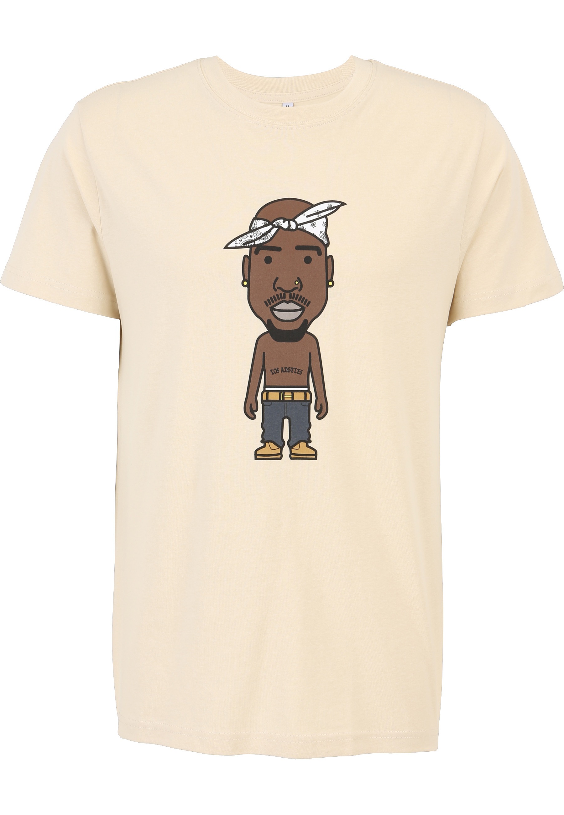MisterTee Kurzarmshirt "MisterTee Herren LA Sketch Tee" 1 Stk.