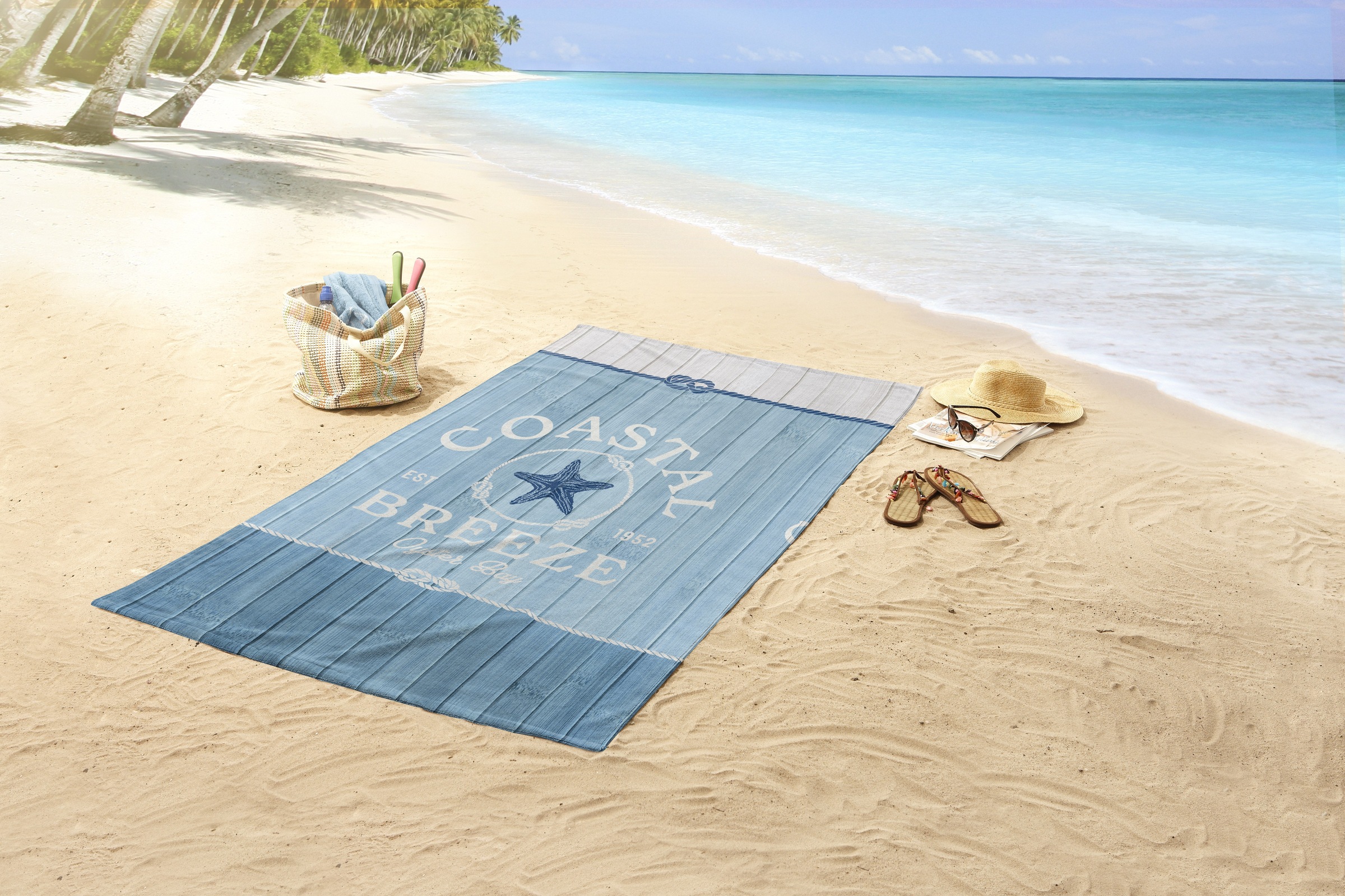 good morning Strandtuch "Breeze" Mikrofaser, Velours, Strandtuch, saugfähig günstig online kaufen