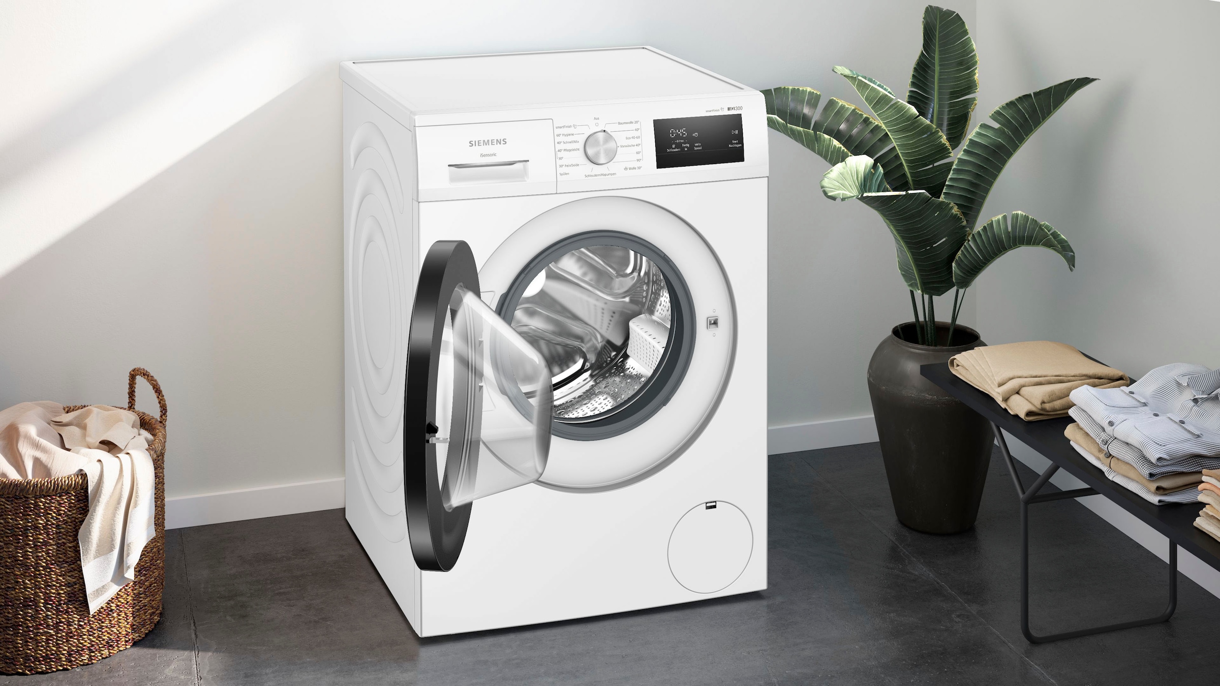 SIEMENS Waschmaschine »WM14N001«, BAUR 1400 U/min 8 WM14N001, kg, | iQ300