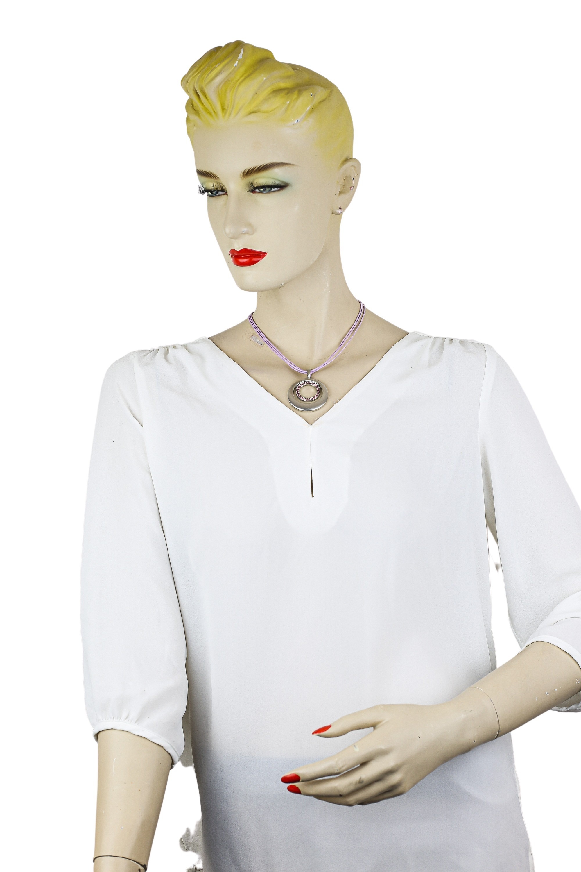 COLLEZIONE ALESSANDRO Kette mit Anhänger »Chania« mit kleinen Glassteinen