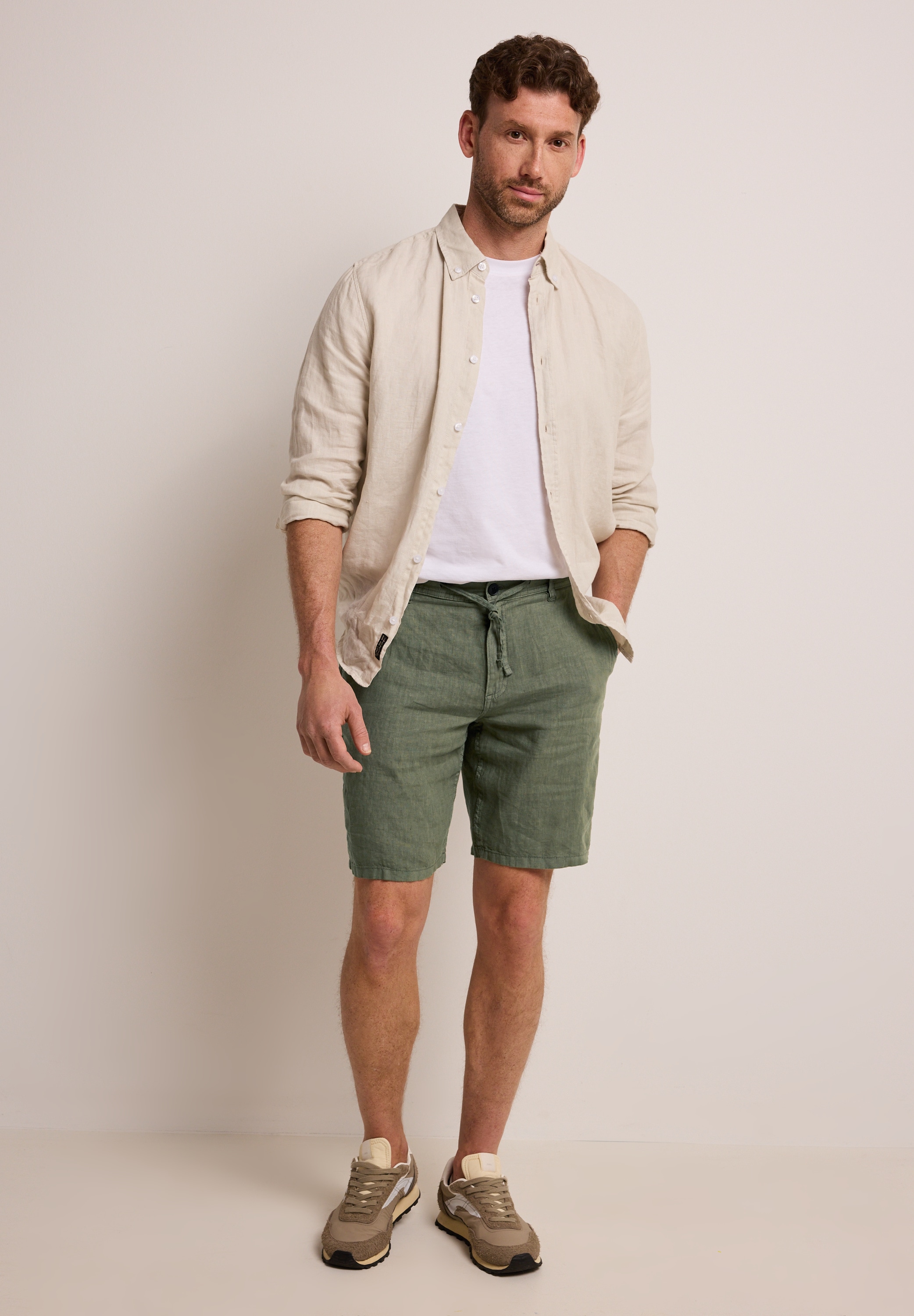 STREET ONE MEN Shorts  aus Leinen