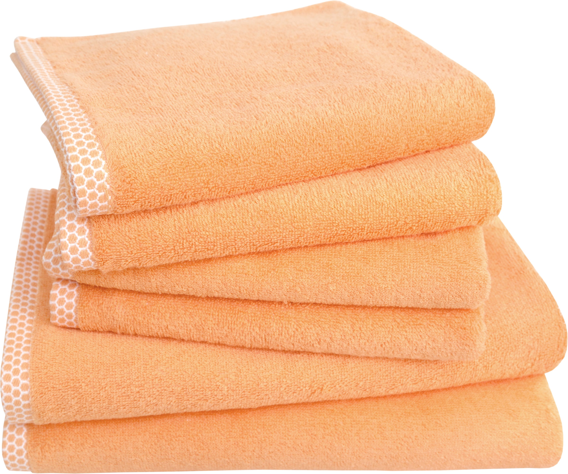 Dyckhoff Handtuch Set "Pure Natural Uni" Set 6 Frottier BIO Baumwolle, GOTS