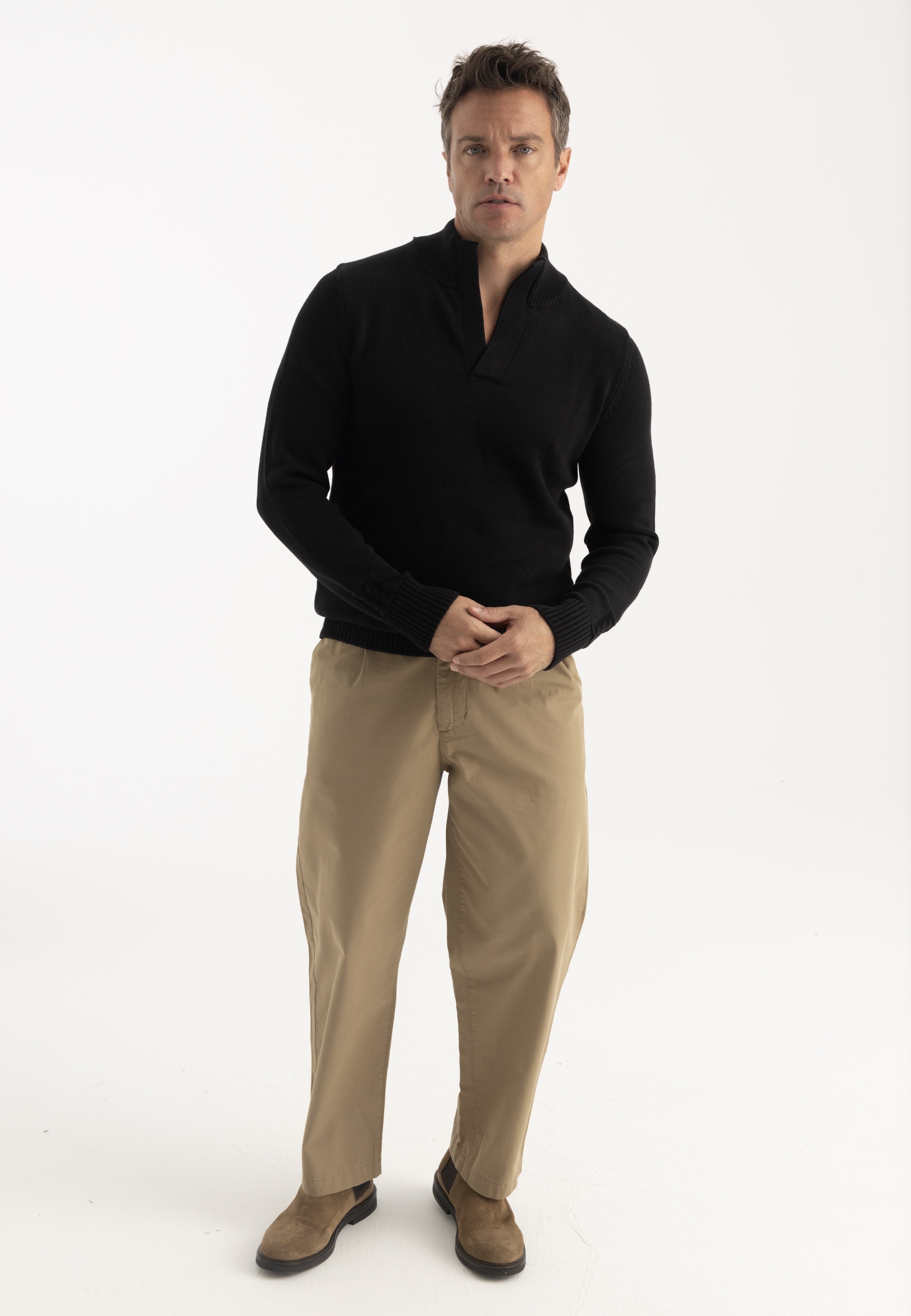Felix Hardy Stehkragenpullover »Pullover mit hohem Kragen«