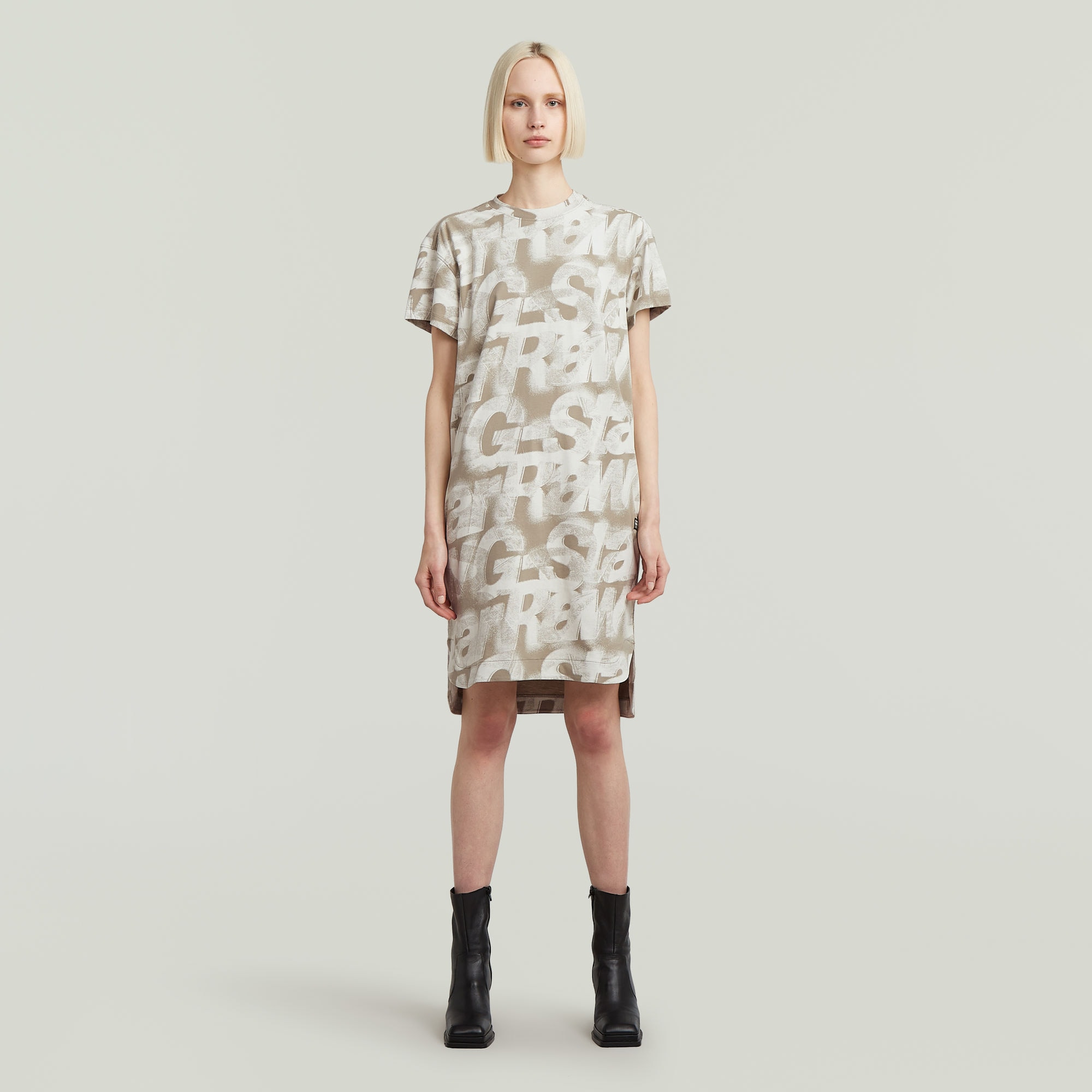 G-STAR Shirtkleid »Printed loose t-shirt dress«, mit durchgängigem Print