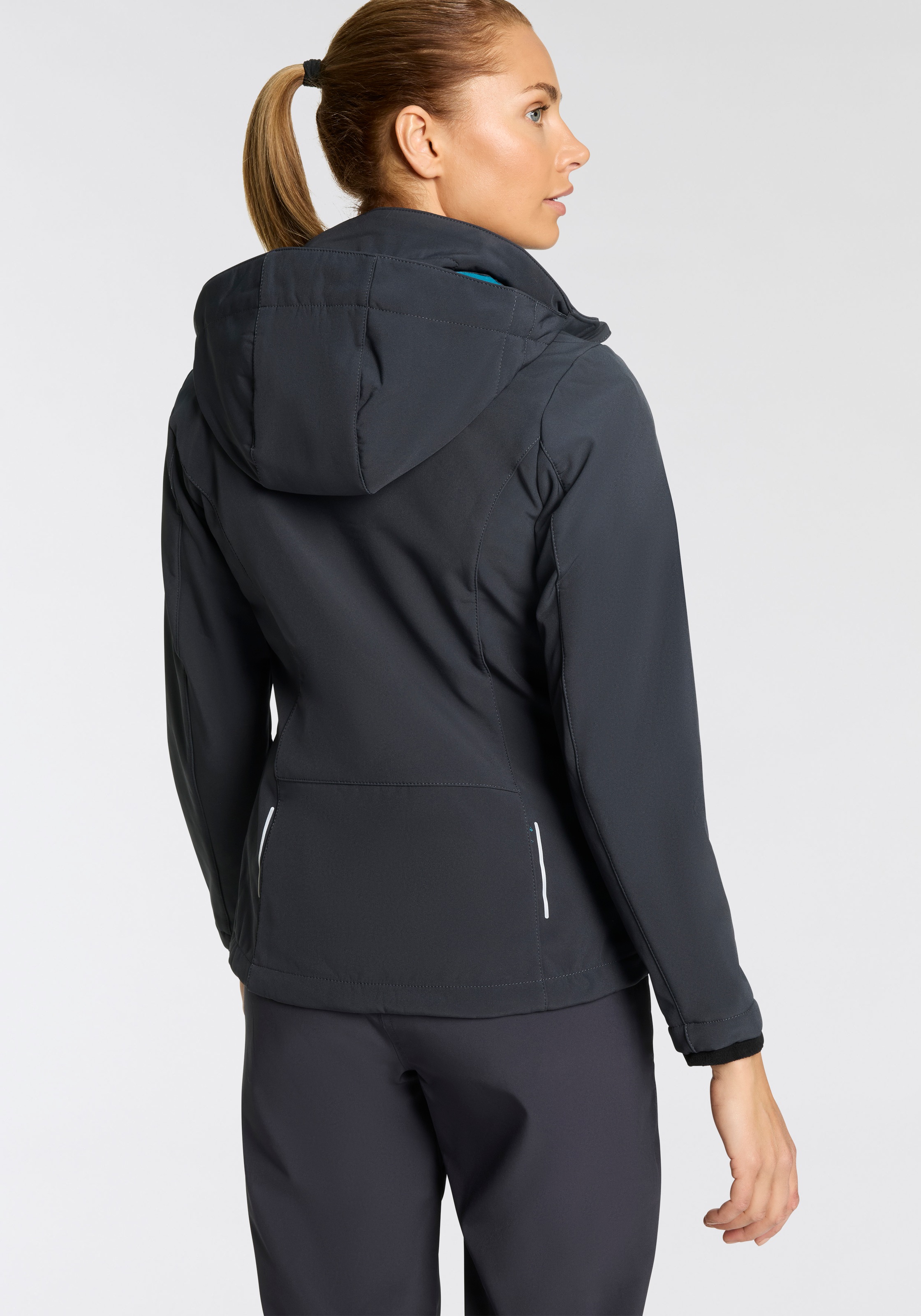 CMP Softshelljacke "WOMAN JACKET ZIP HOOD", (1 St.), Wärmend & wind- & wass günstig online kaufen