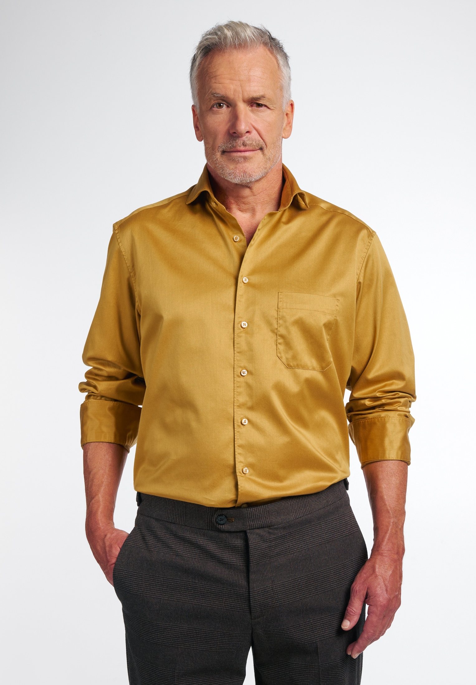 Eterna Langarmhemd "COMFORT FIT" EASY IRON (bügelleicht) günstig online kaufen